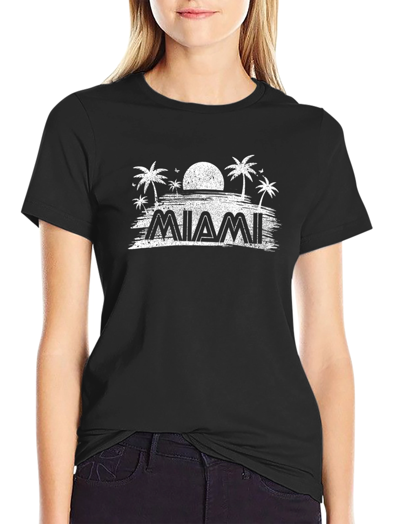 Miami Palm Tree Graphic T-Shirt