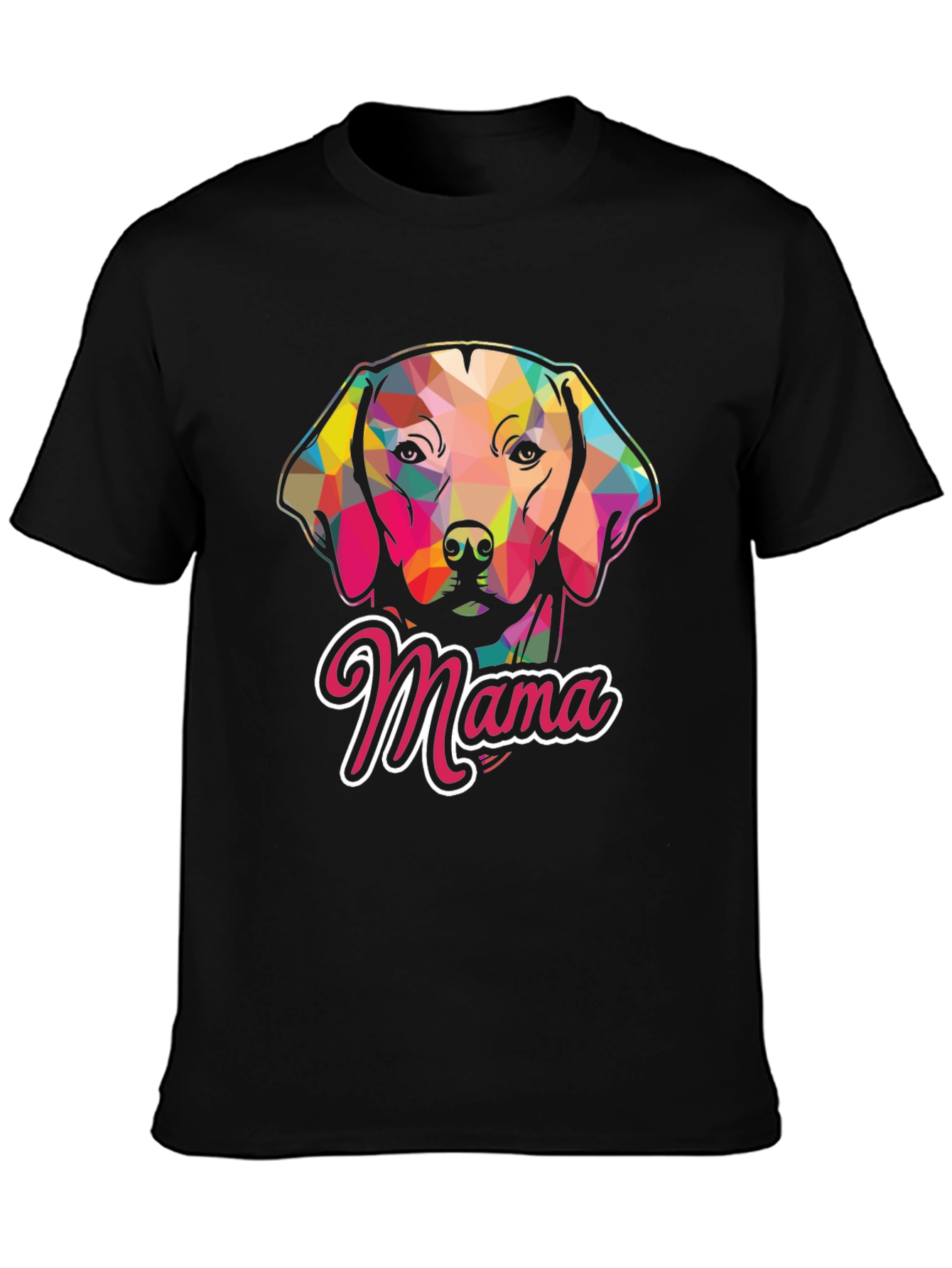 Dog Mama Graphic Tee - Black Casual T-Shirt