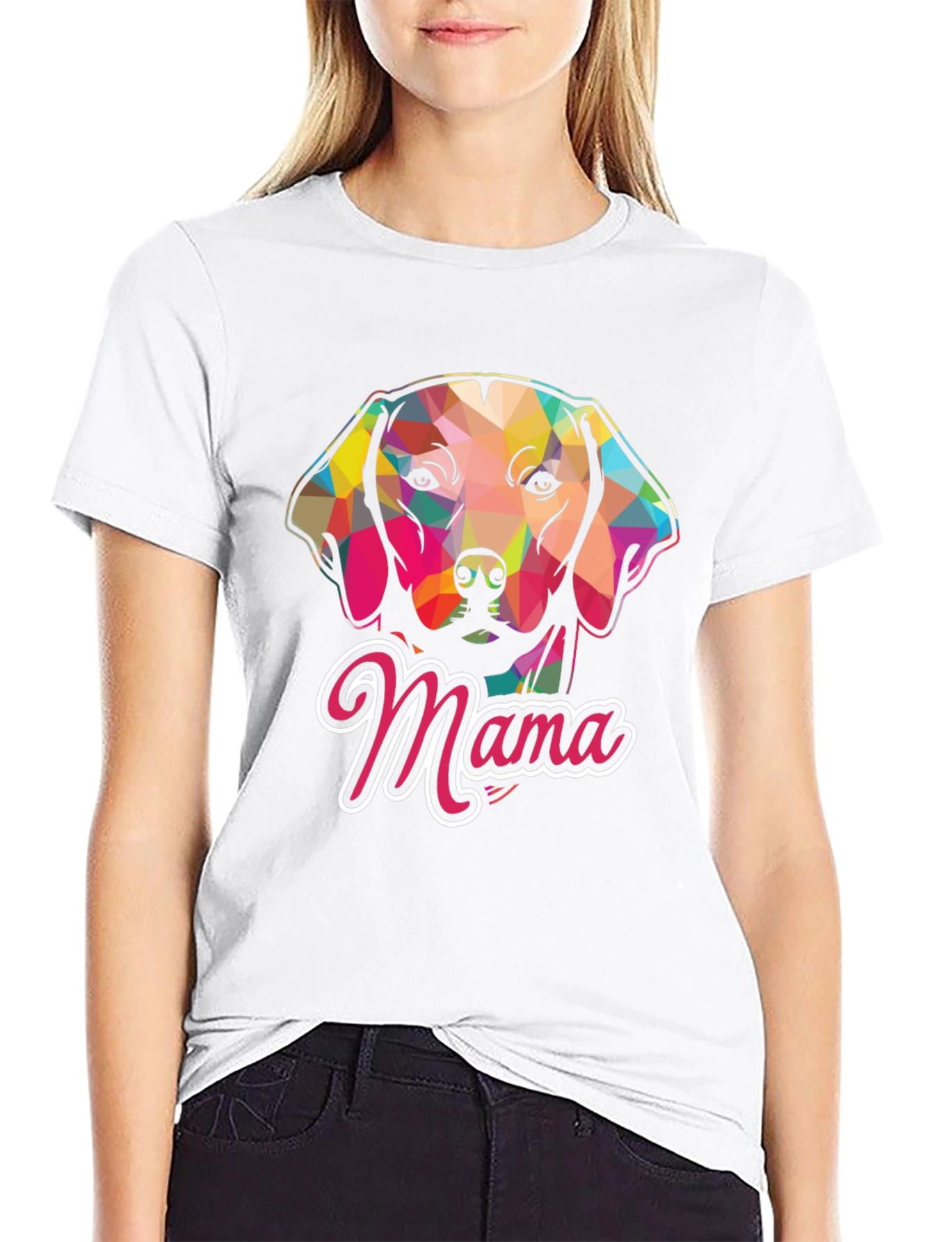 Dog Mama Graphic Tee - Black Casual T-Shirt