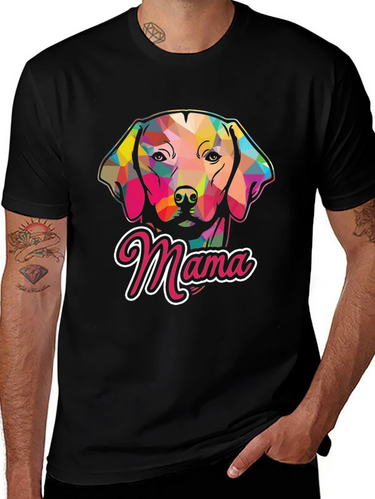 Dog Mama Graphic Tee - Black Casual T-Shirt