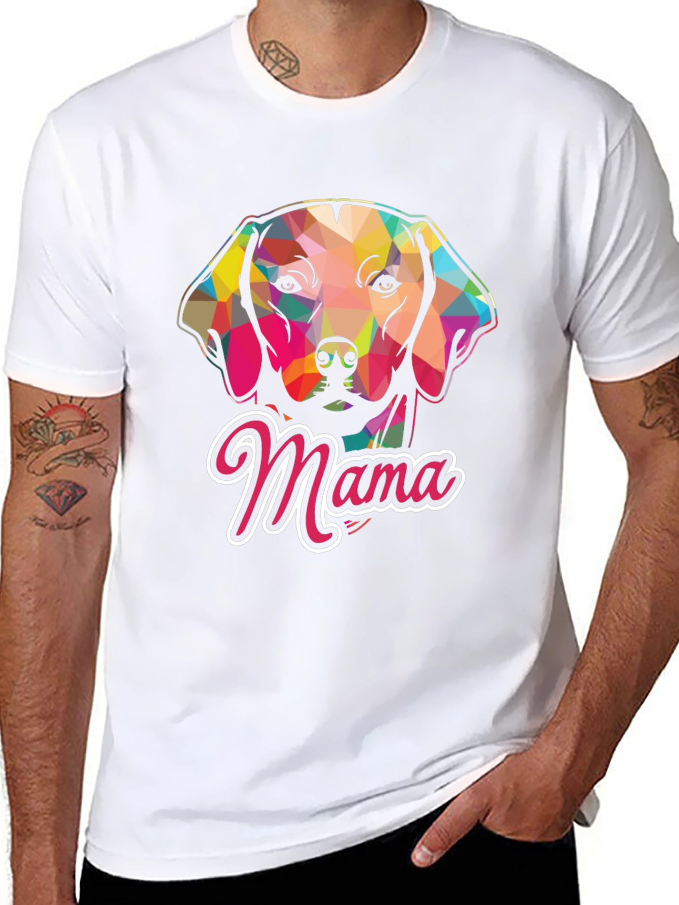 Dog Mama Graphic Tee - Black Casual T-Shirt