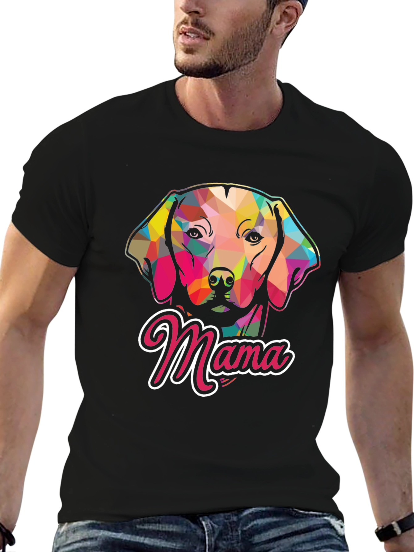 Dog Mama Graphic Tee - Black Casual T-Shirt