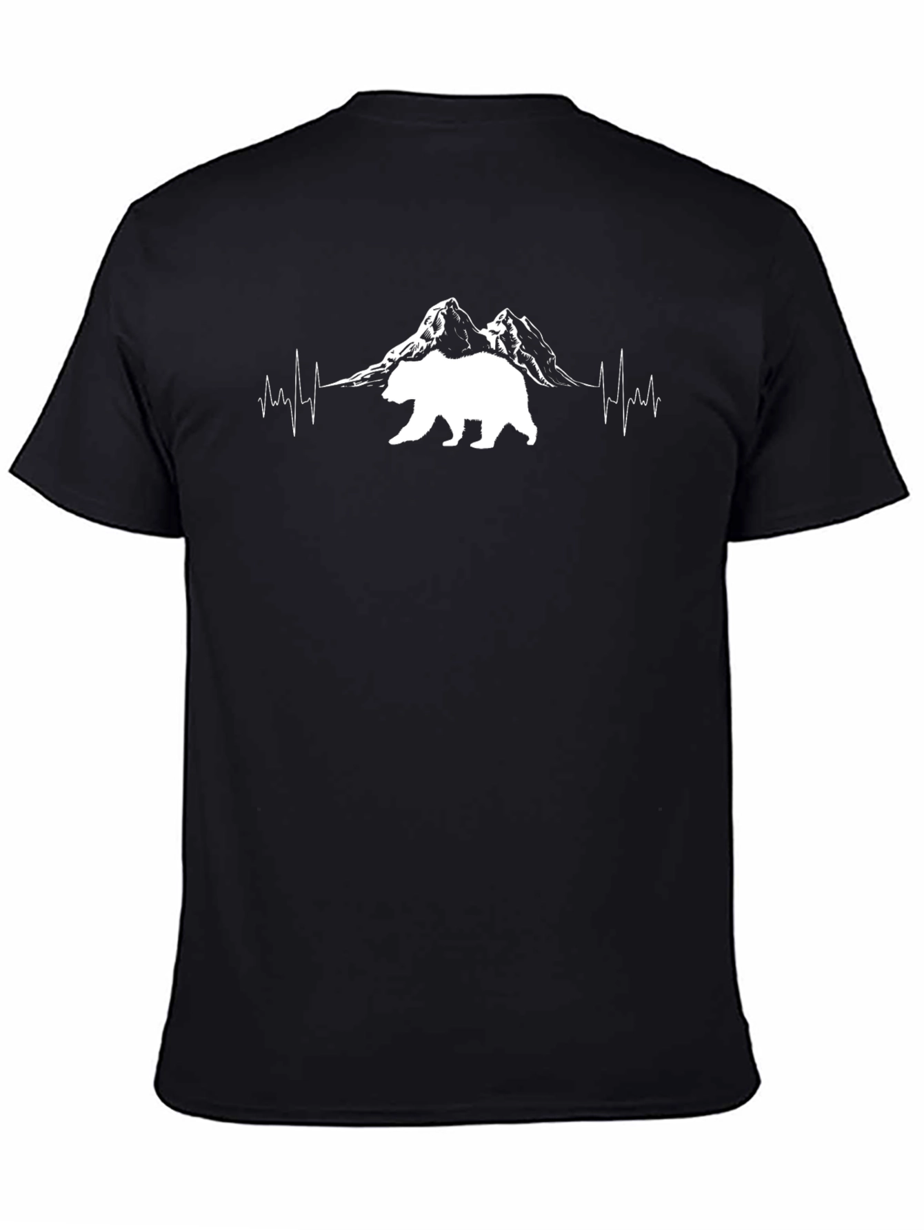 Bear Mountain Heartbeat Graphic Tee - Black