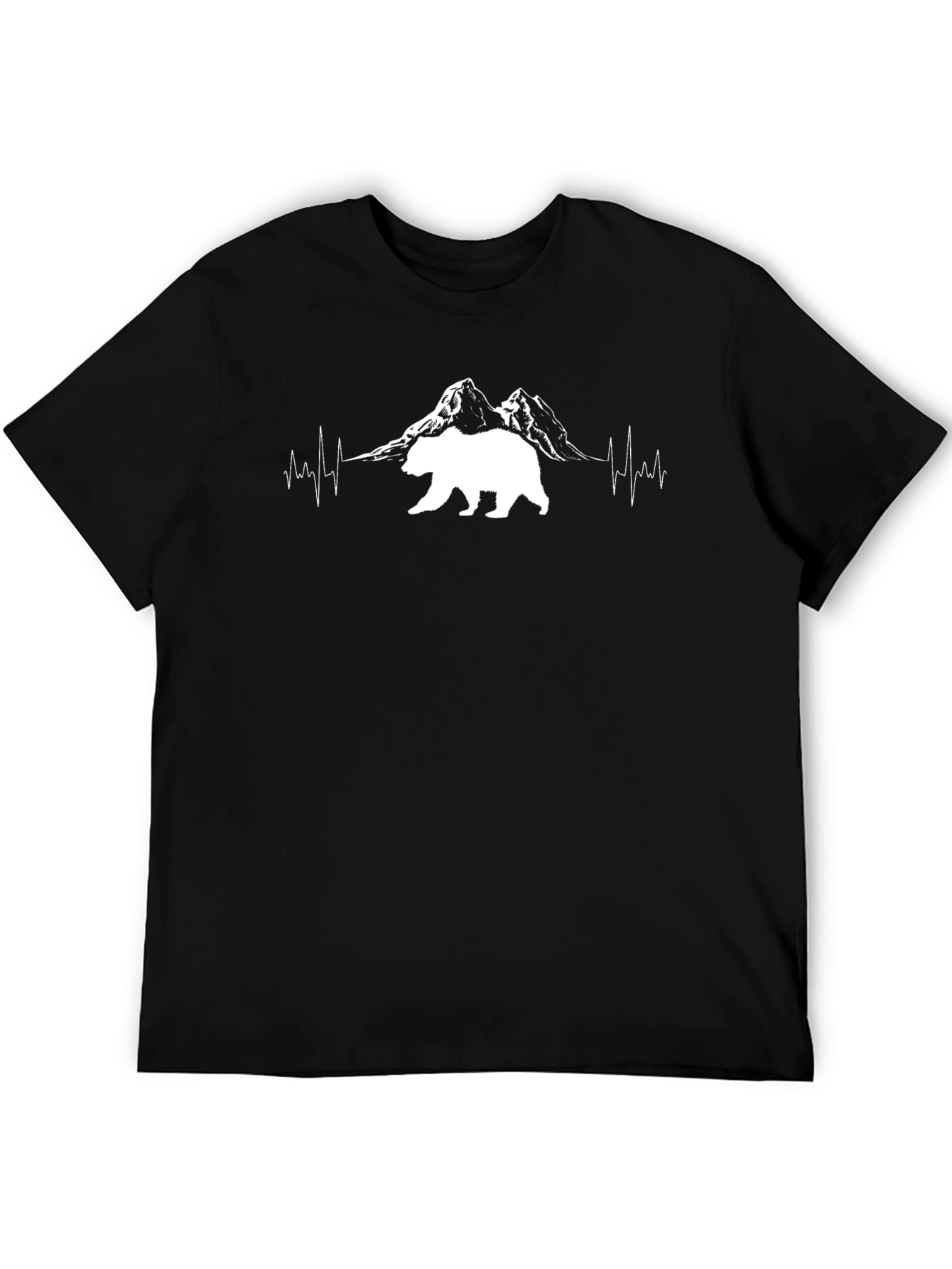 Bear Mountain Heartbeat Graphic Tee - Black