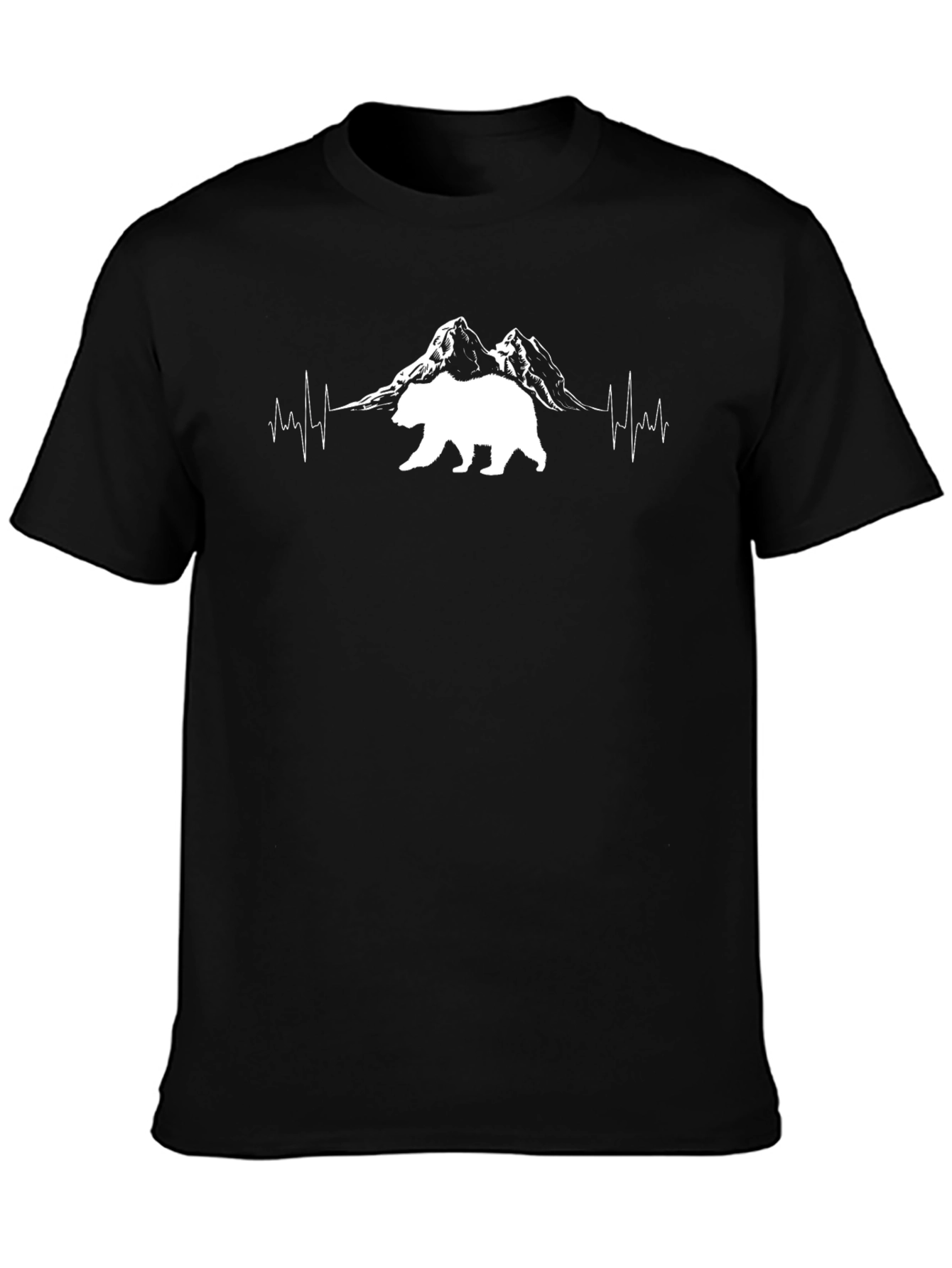 Bear Mountain Heartbeat Graphic Tee - Black