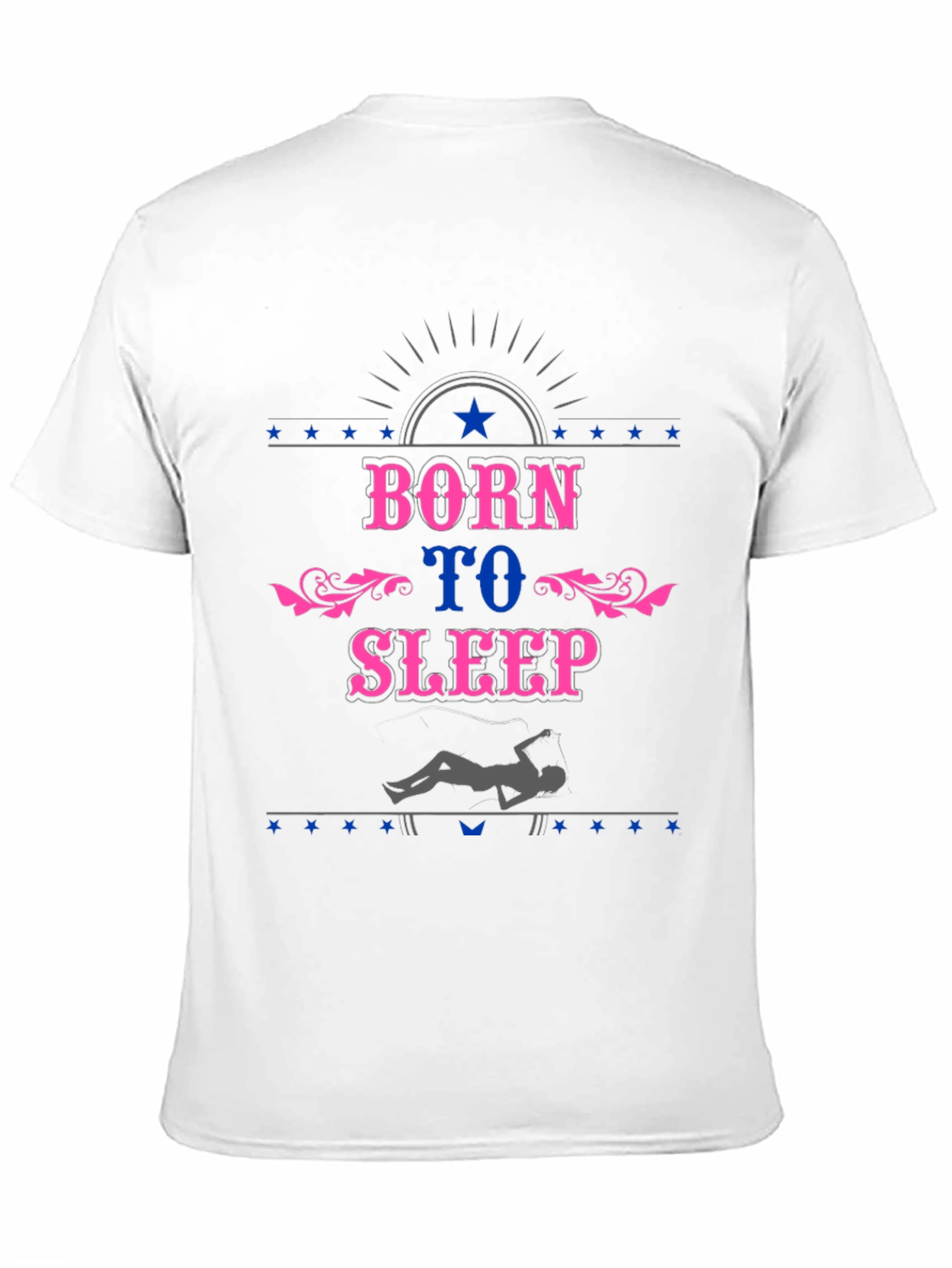Born To Sleep Black Graphic T-Shirt
