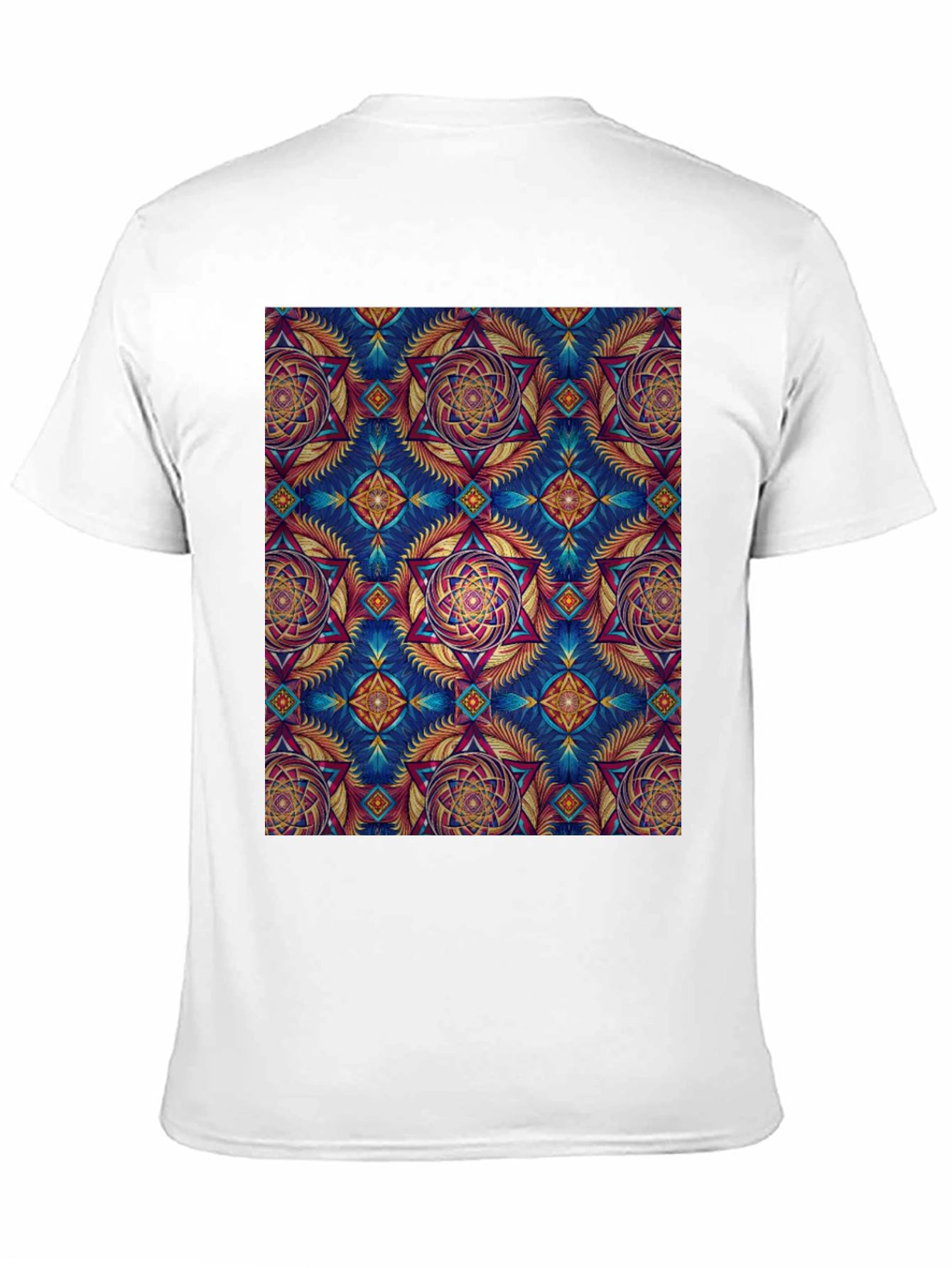 Kaleidoscope Pattern Graphic Tee - Unique Design