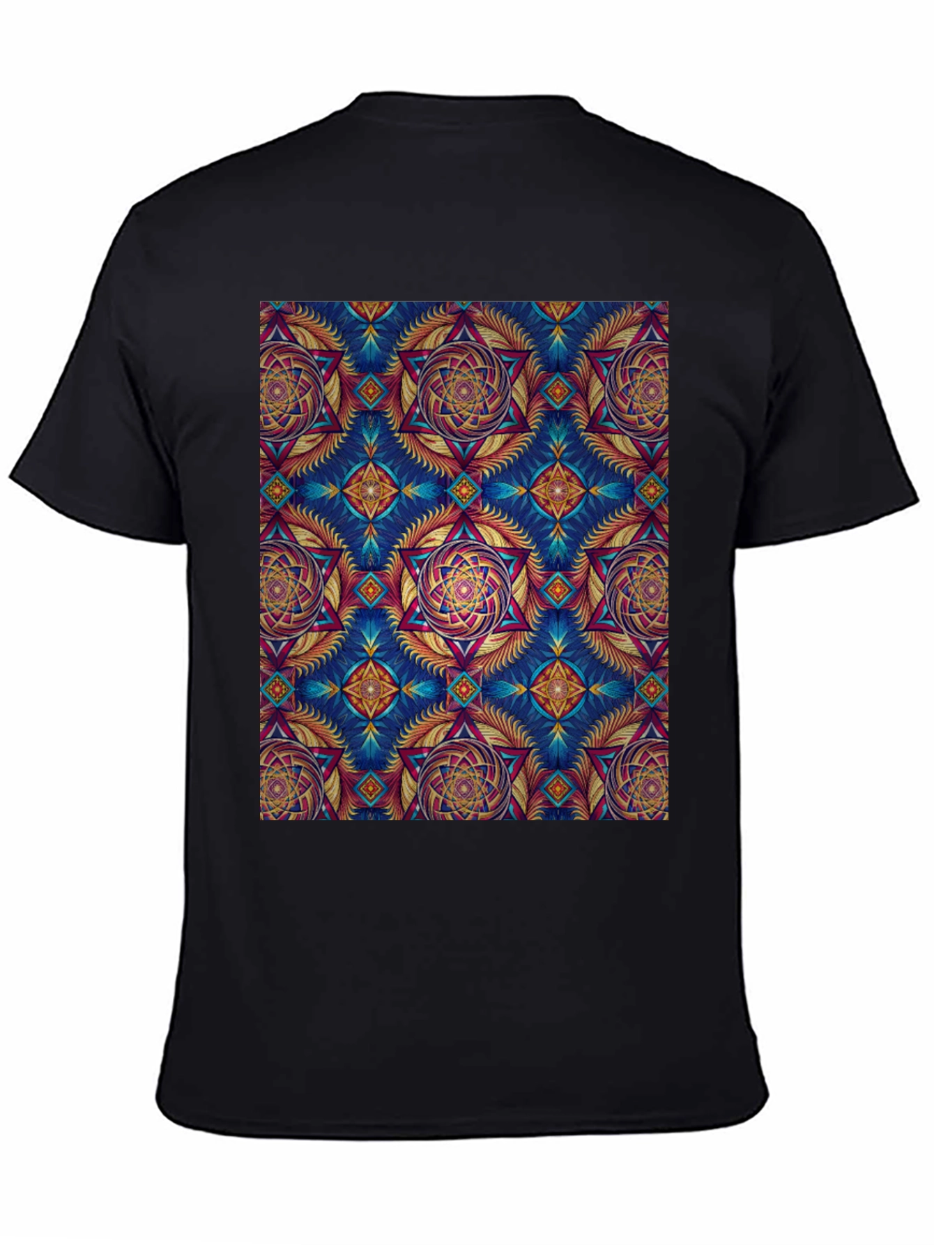 Kaleidoscope Pattern Graphic Tee - Unique Design
