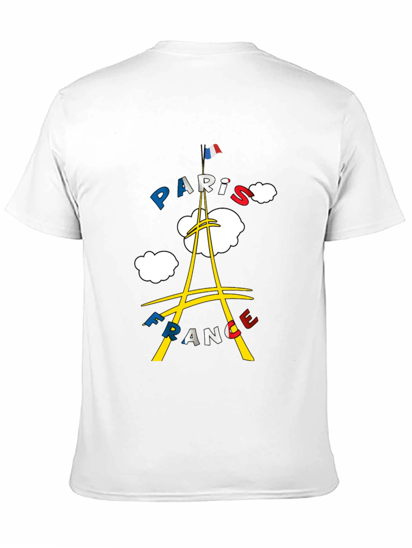 Paris France Graphic Tee - Black Cotton T-Shirt