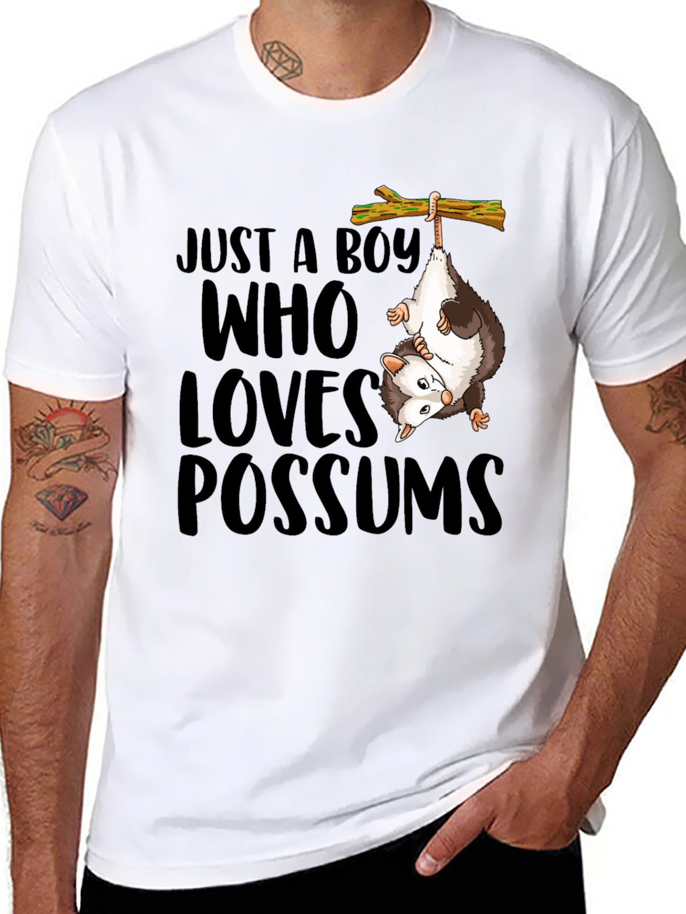 Just a Boy Who Loves Possums T-Shirt
