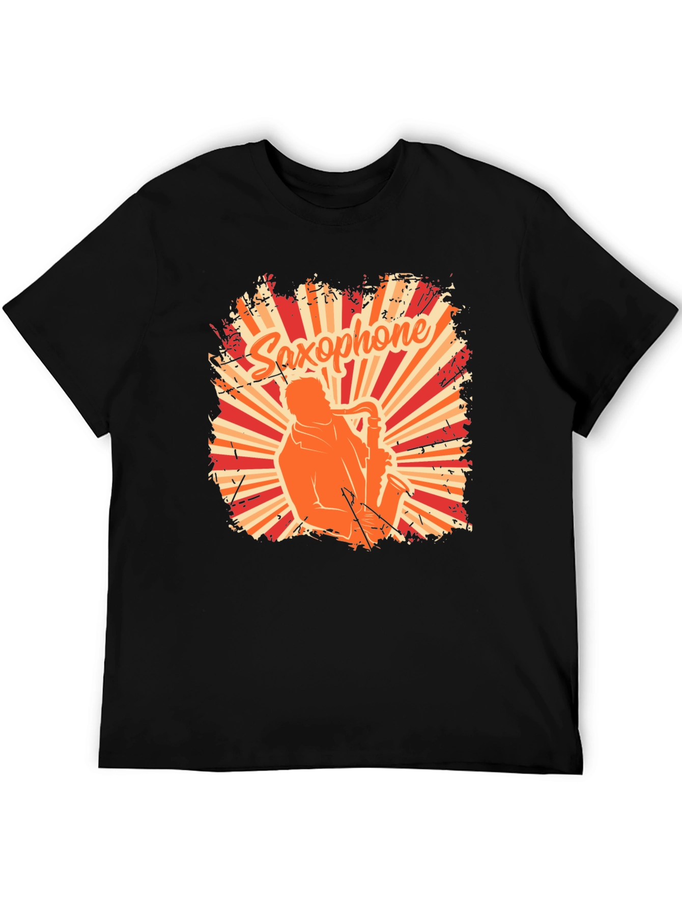 Saxophone Player Graphic T-Shirt - Retro Style