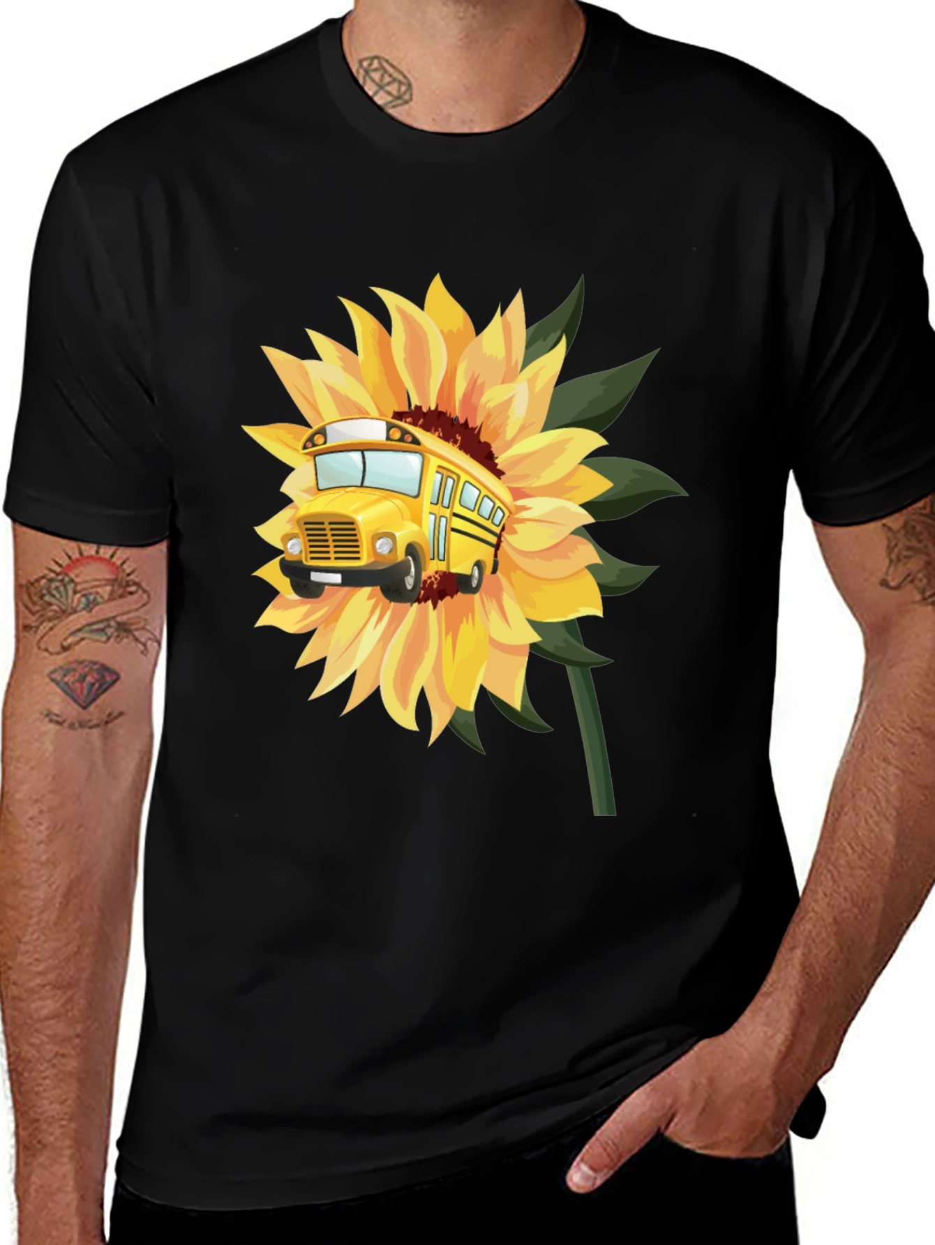 Sunflower Bus T-Shirt - Back to School!
