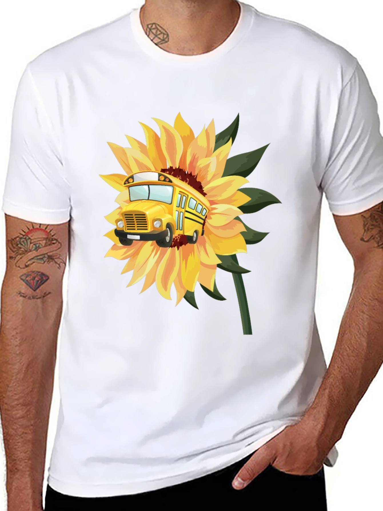 Sunflower Bus T-Shirt - Back to School!