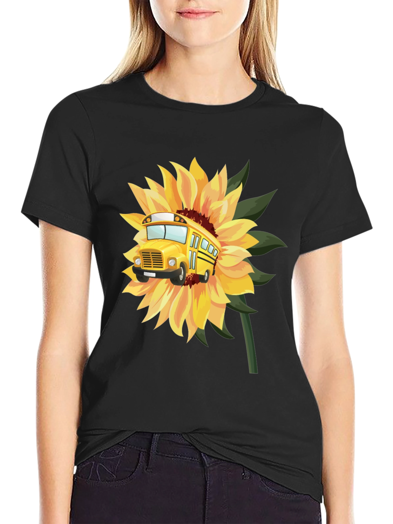 Sunflower Bus T-Shirt - Back to School!
