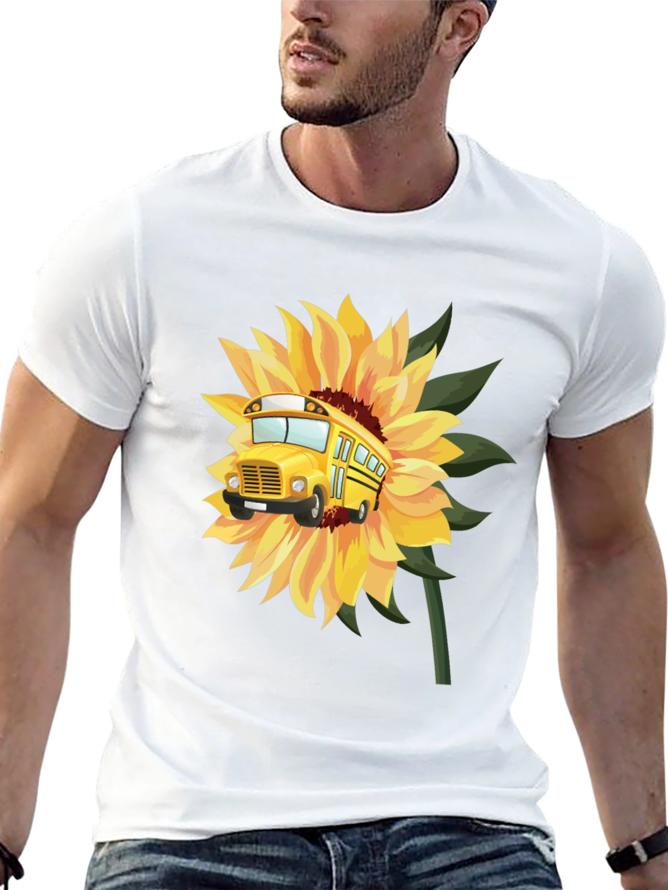 Sunflower Bus T-Shirt - Back to School!
