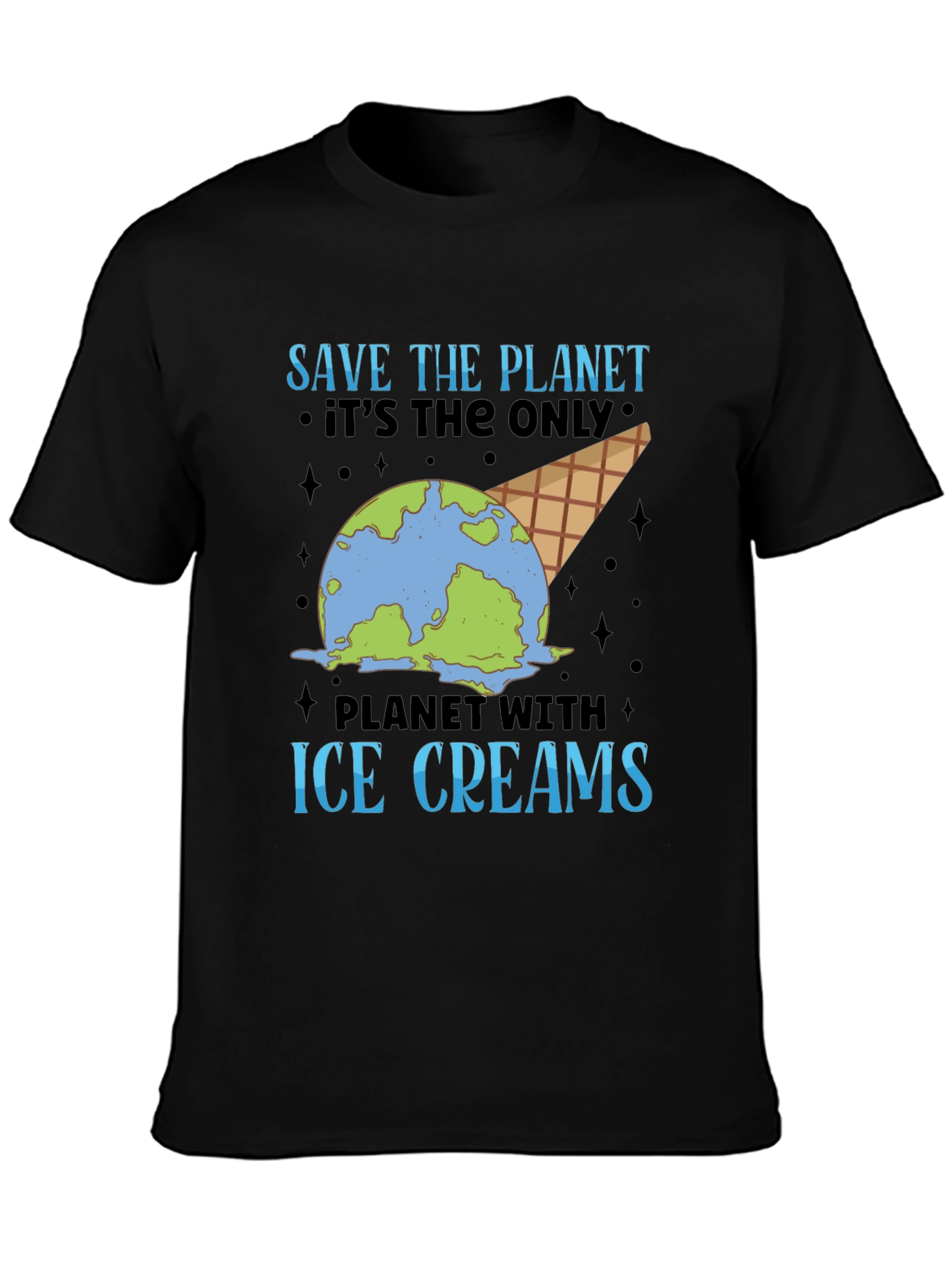 Save the Planet Ice Cream Earth Tee