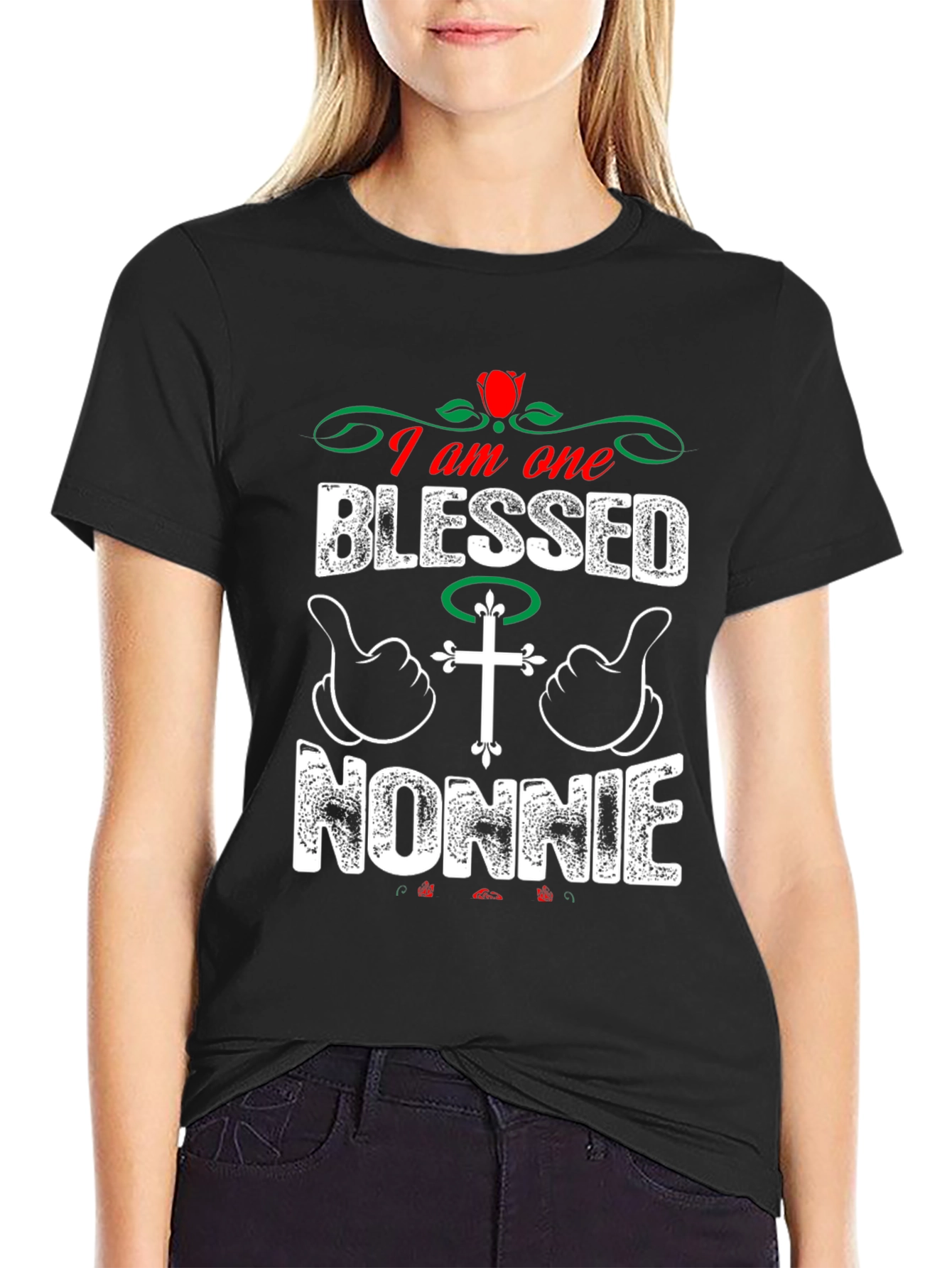 Blessed Nonnie T-Shirt - Christian Family Love