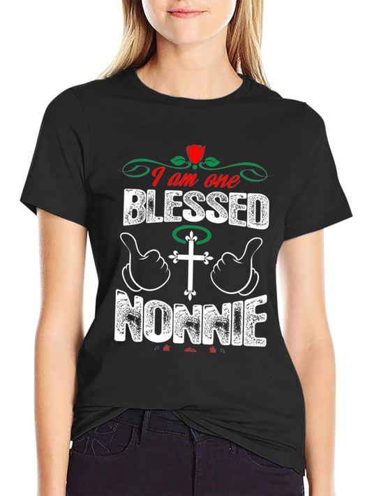 Blessed Nonnie T-Shirt - Christian Family Love