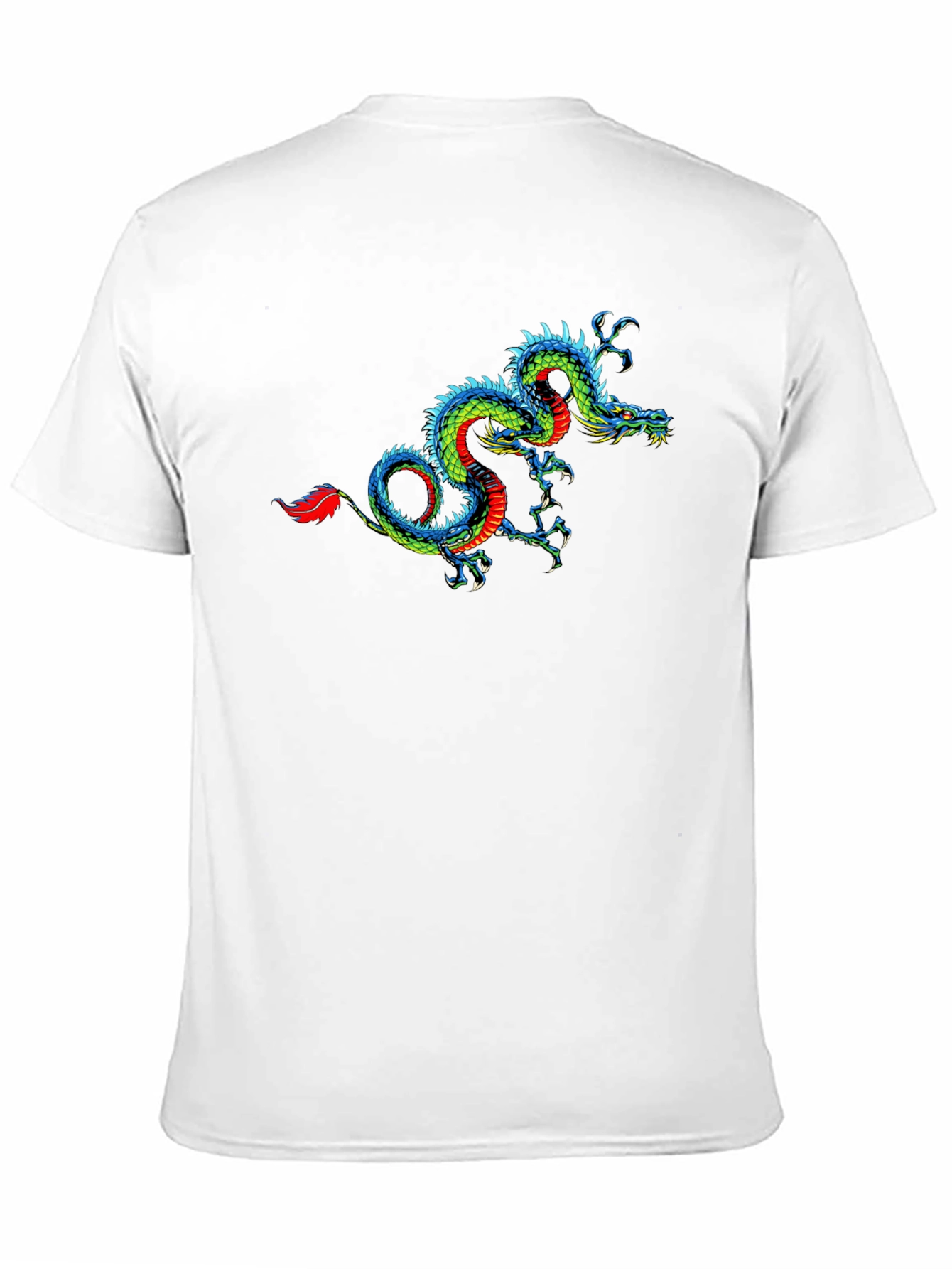 Dragon Graphic Print Black T-Shirt
