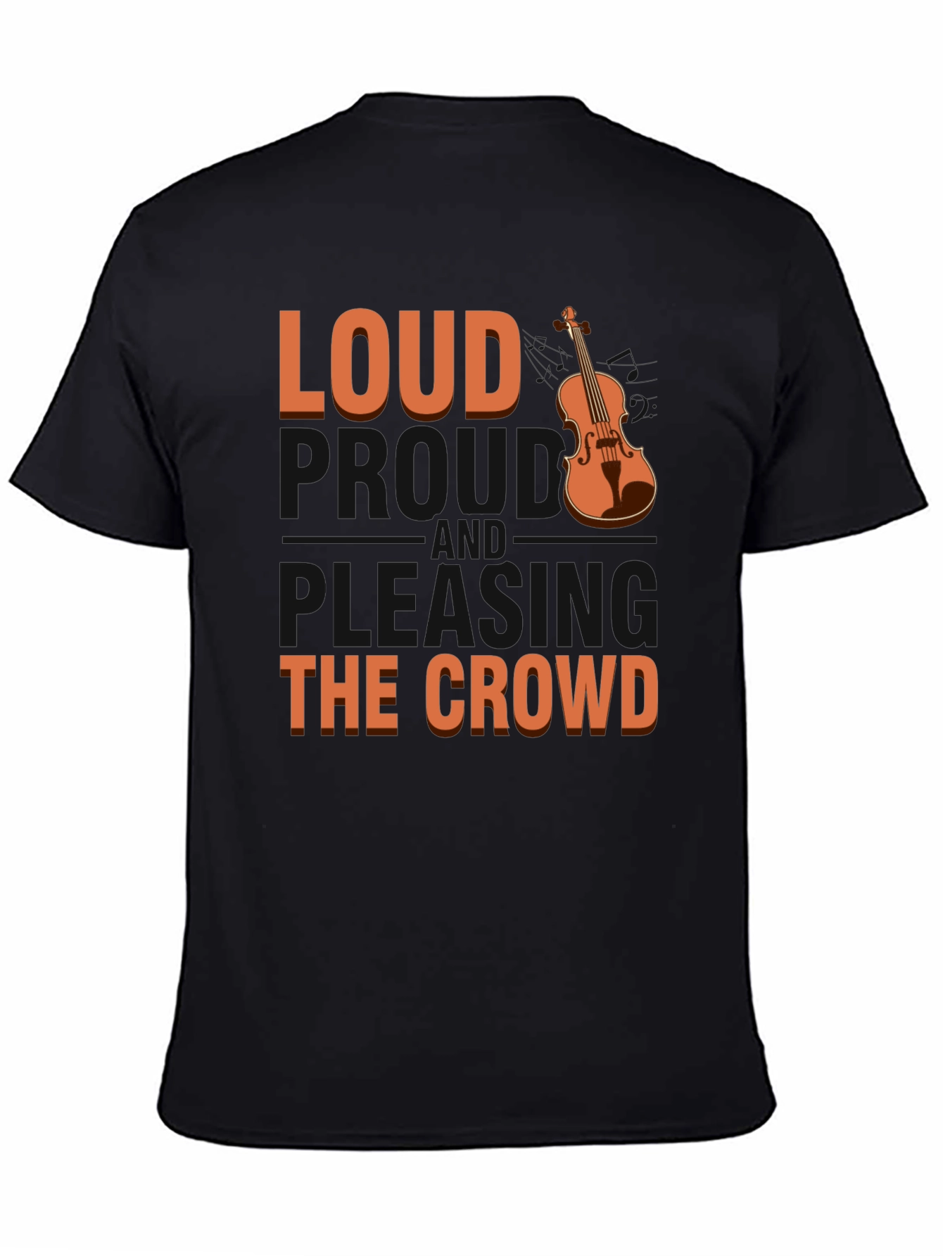 Loud Violinist Graphic Tee - Music Lover T-Shirt