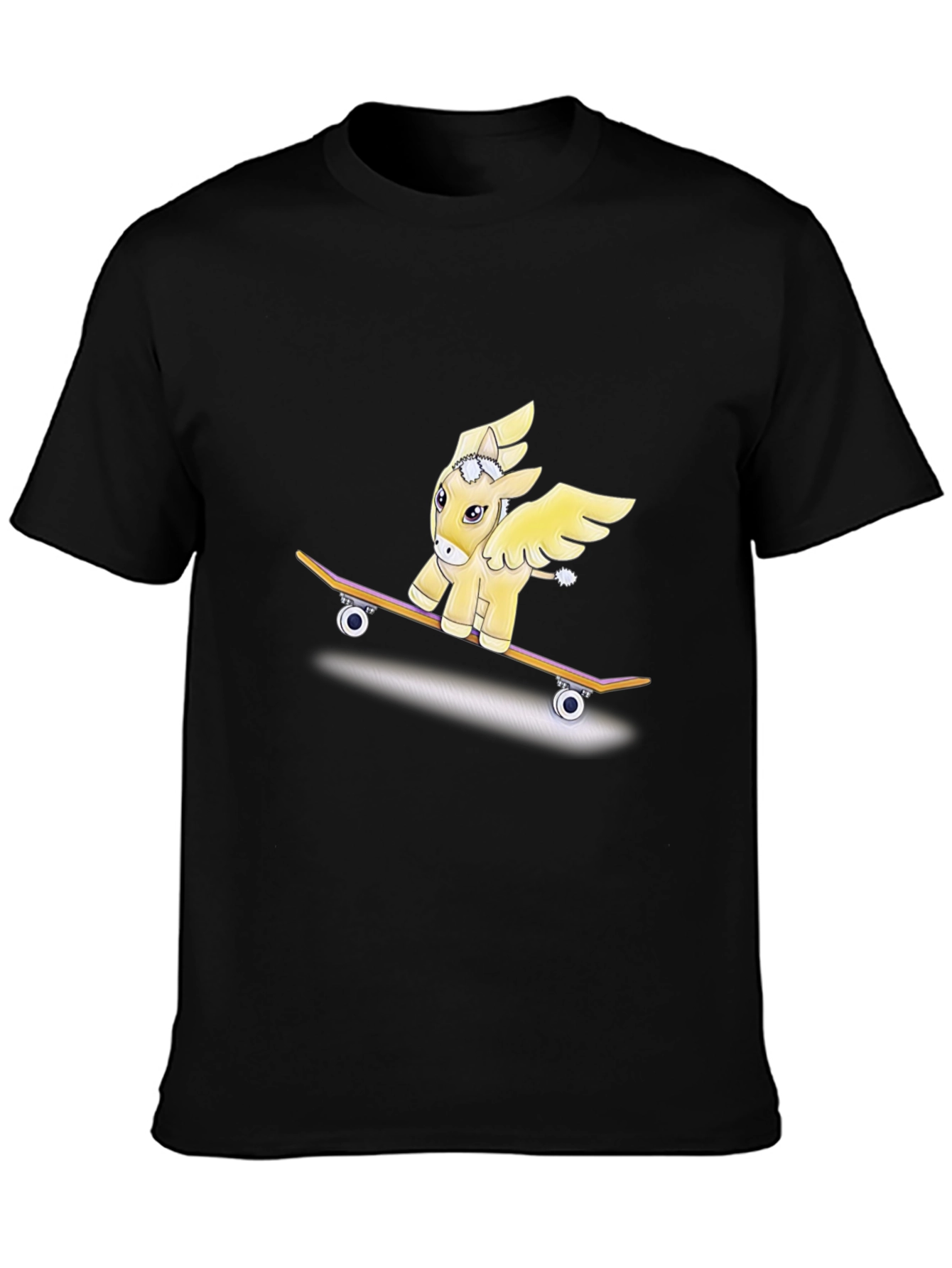 Pegasus Pony Skateboard Graphic T-Shirt
