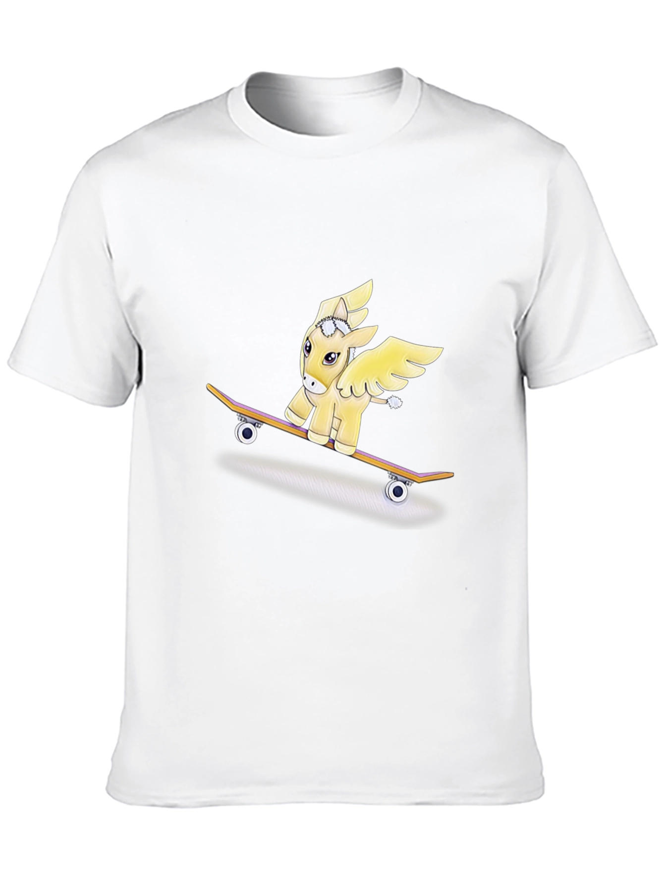 Pegasus Pony Skateboard Graphic T-Shirt