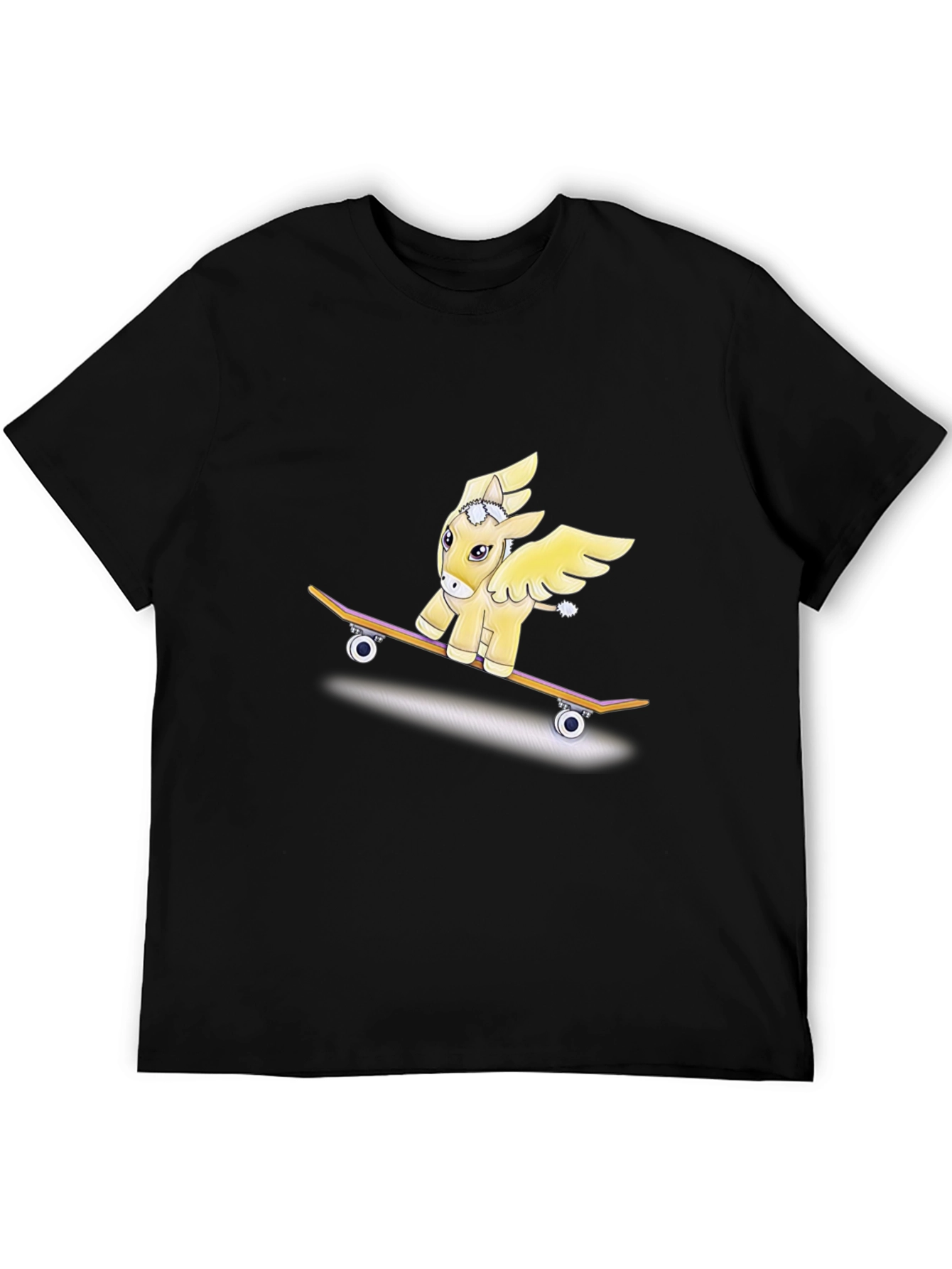 Pegasus Pony Skateboard Graphic T-Shirt