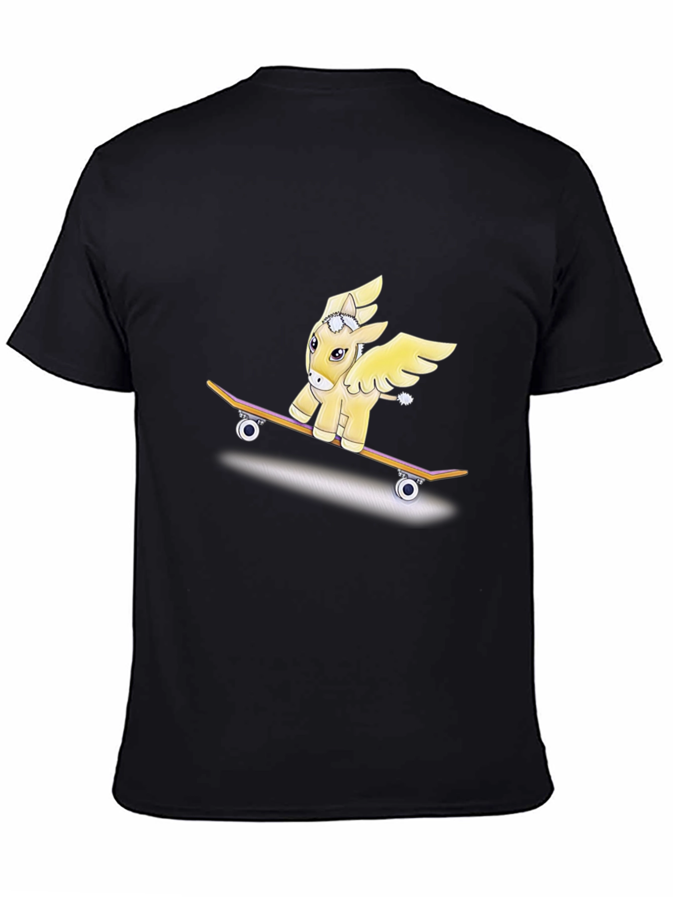 Pegasus Pony Skateboard Graphic T-Shirt
