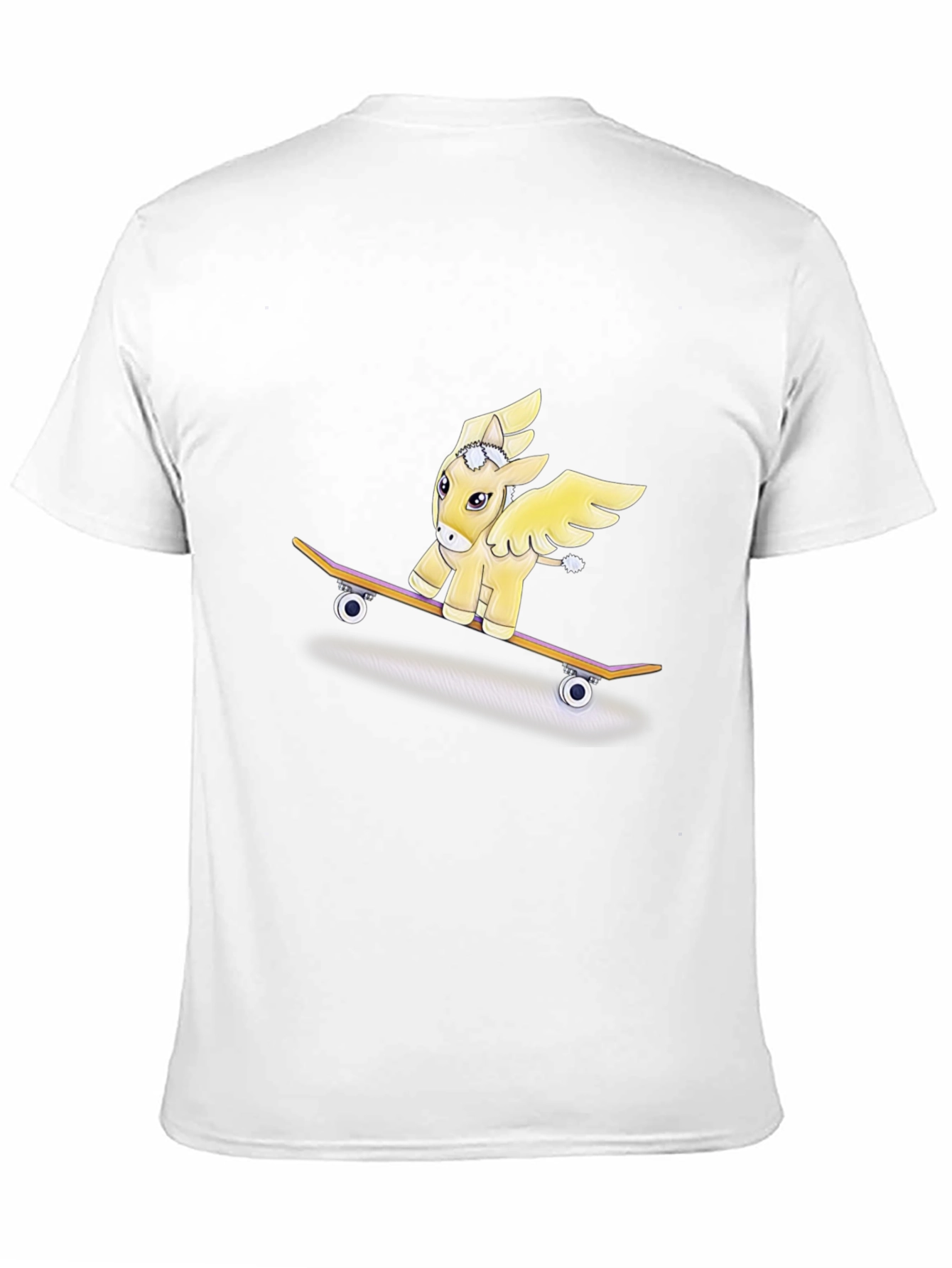 Pegasus Pony Skateboard Graphic T-Shirt