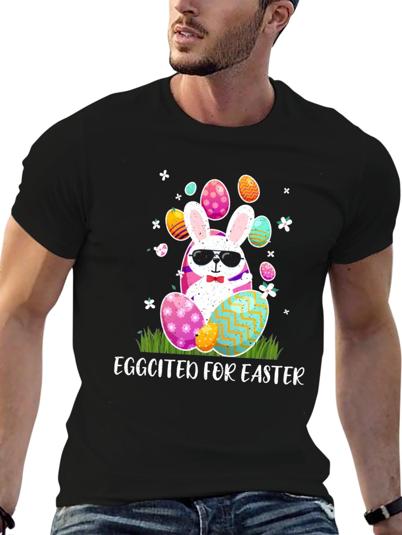 Eggcited for Easter Bunny T-Shirt
