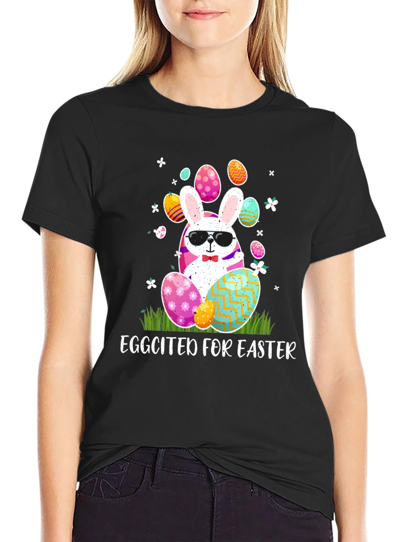 Eggcited for Easter Bunny T-Shirt