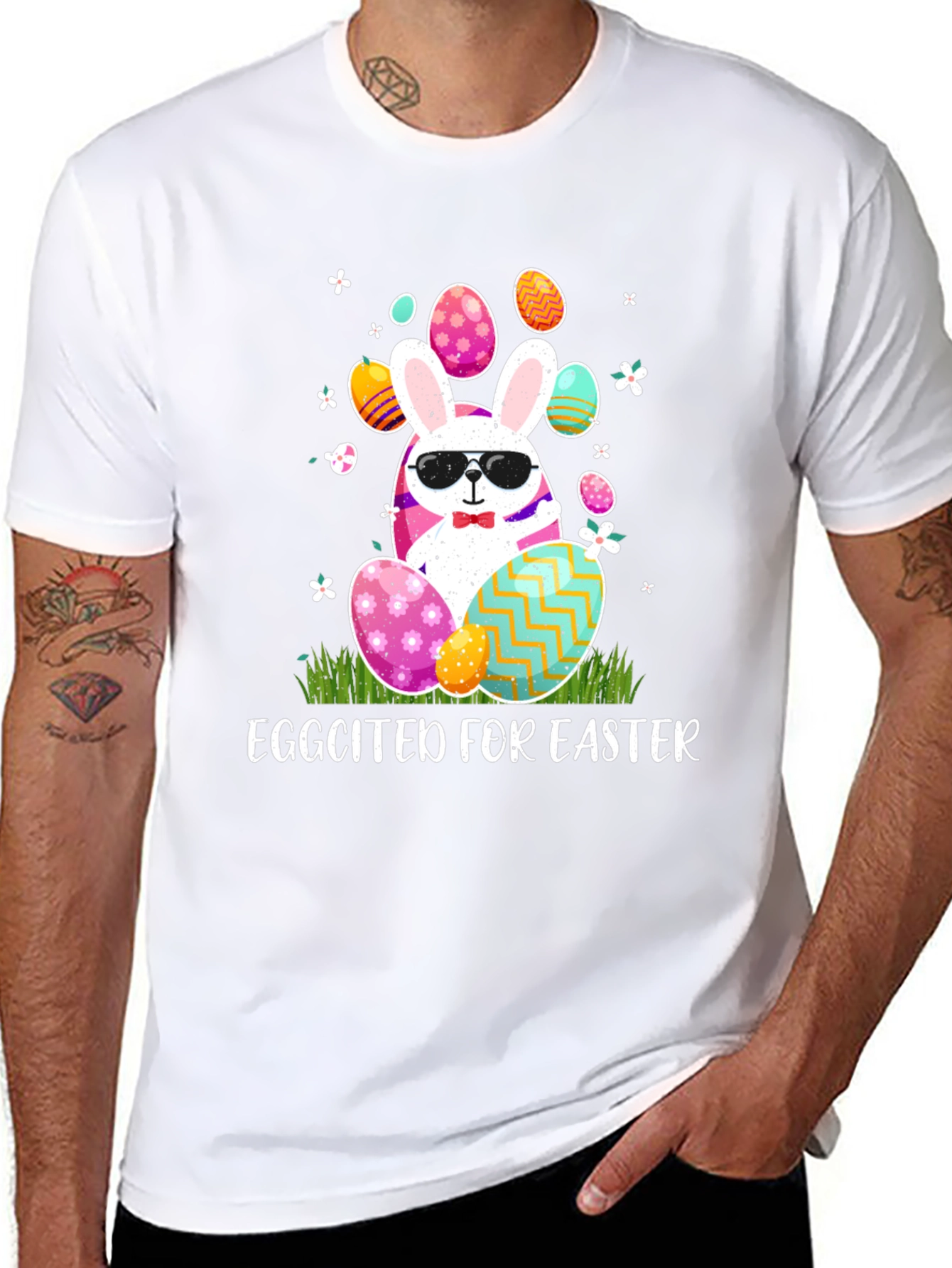 Eggcited for Easter Bunny T-Shirt