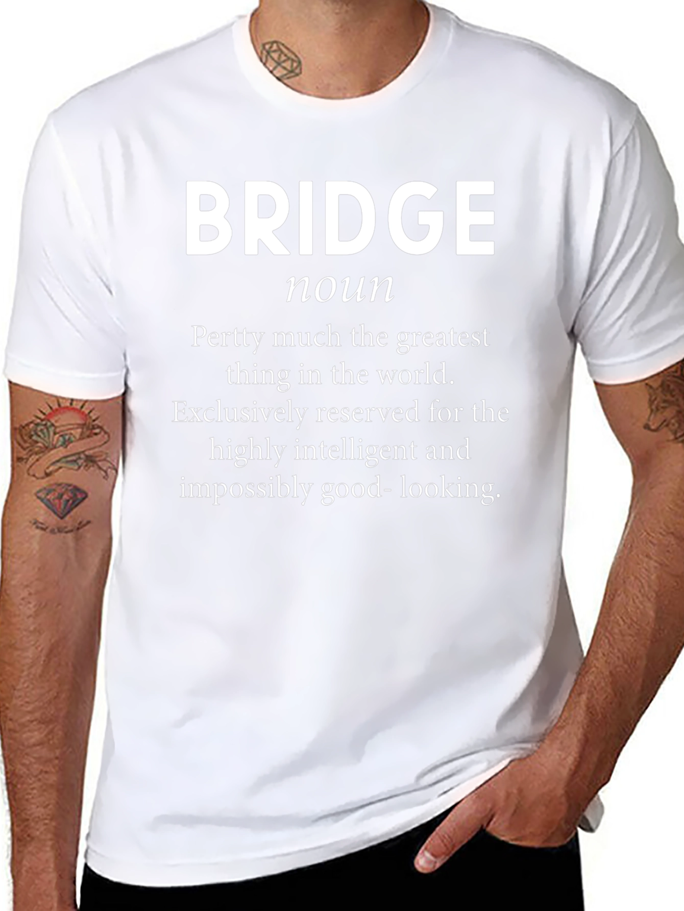 Bridge Noun Funny Graphic T-Shirt
