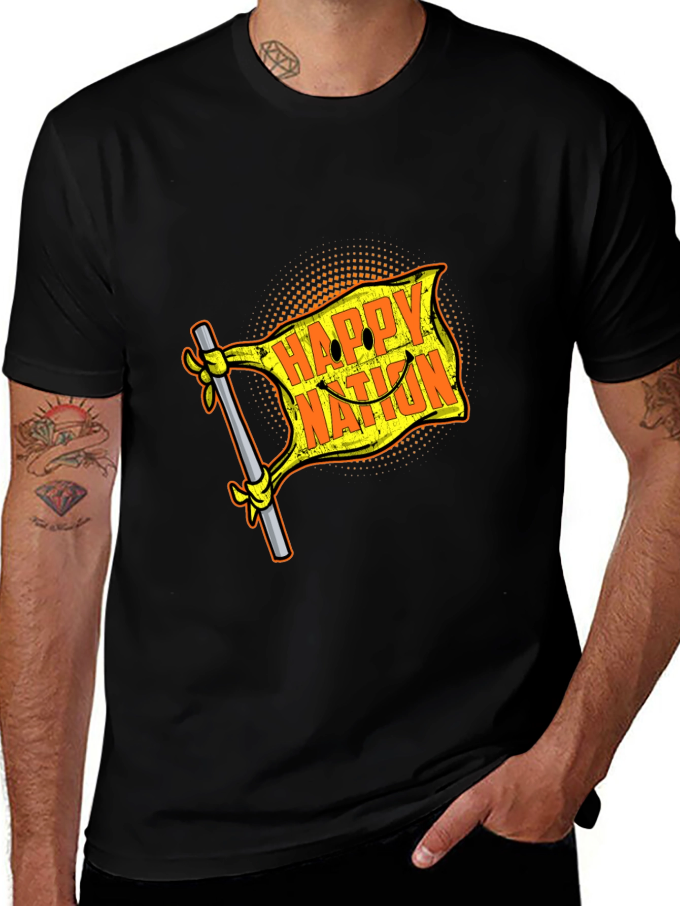 Happy Nation Graphic T-Shirt