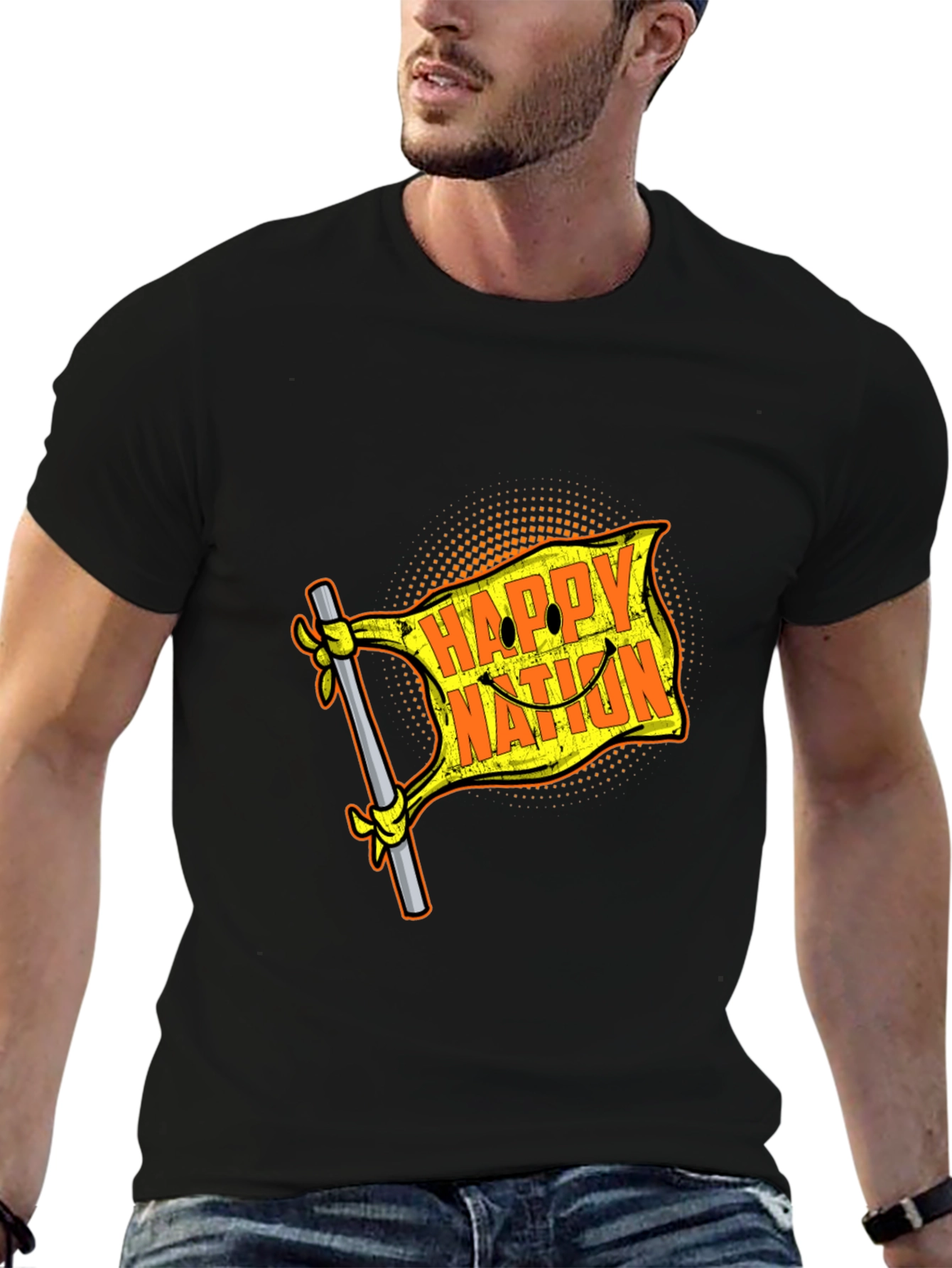 Happy Nation Graphic T-Shirt