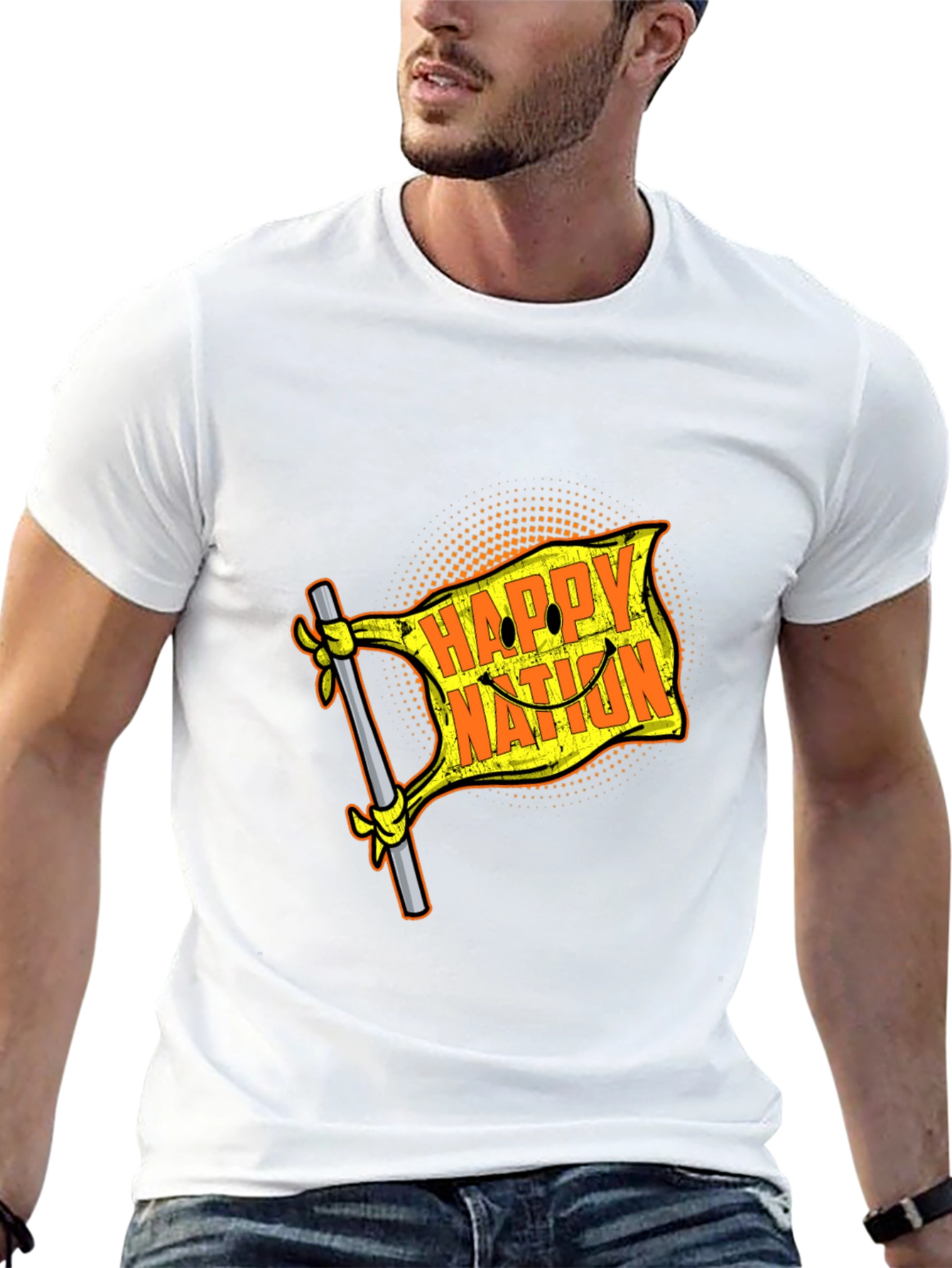 Happy Nation Graphic T-Shirt