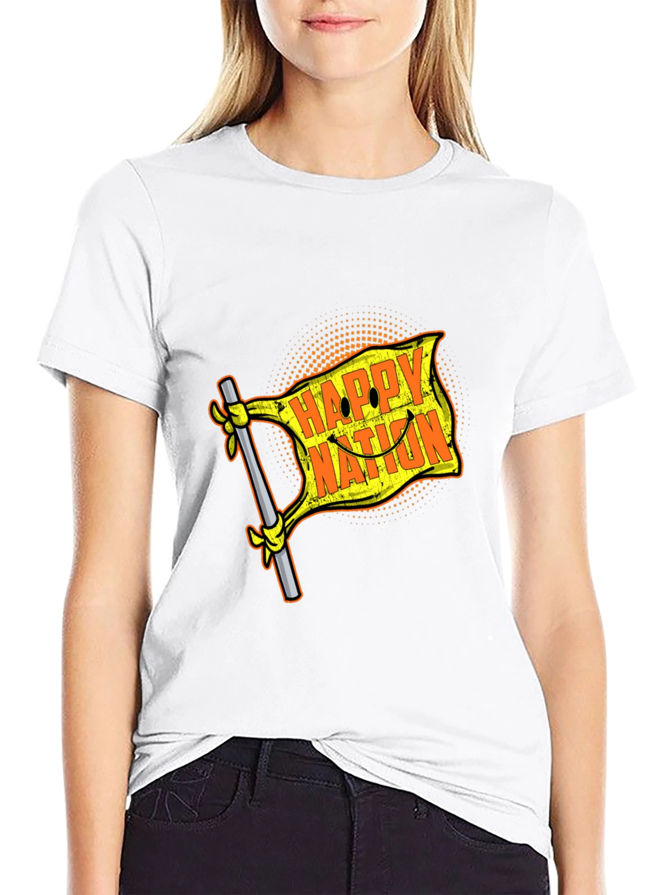 Happy Nation Graphic T-Shirt