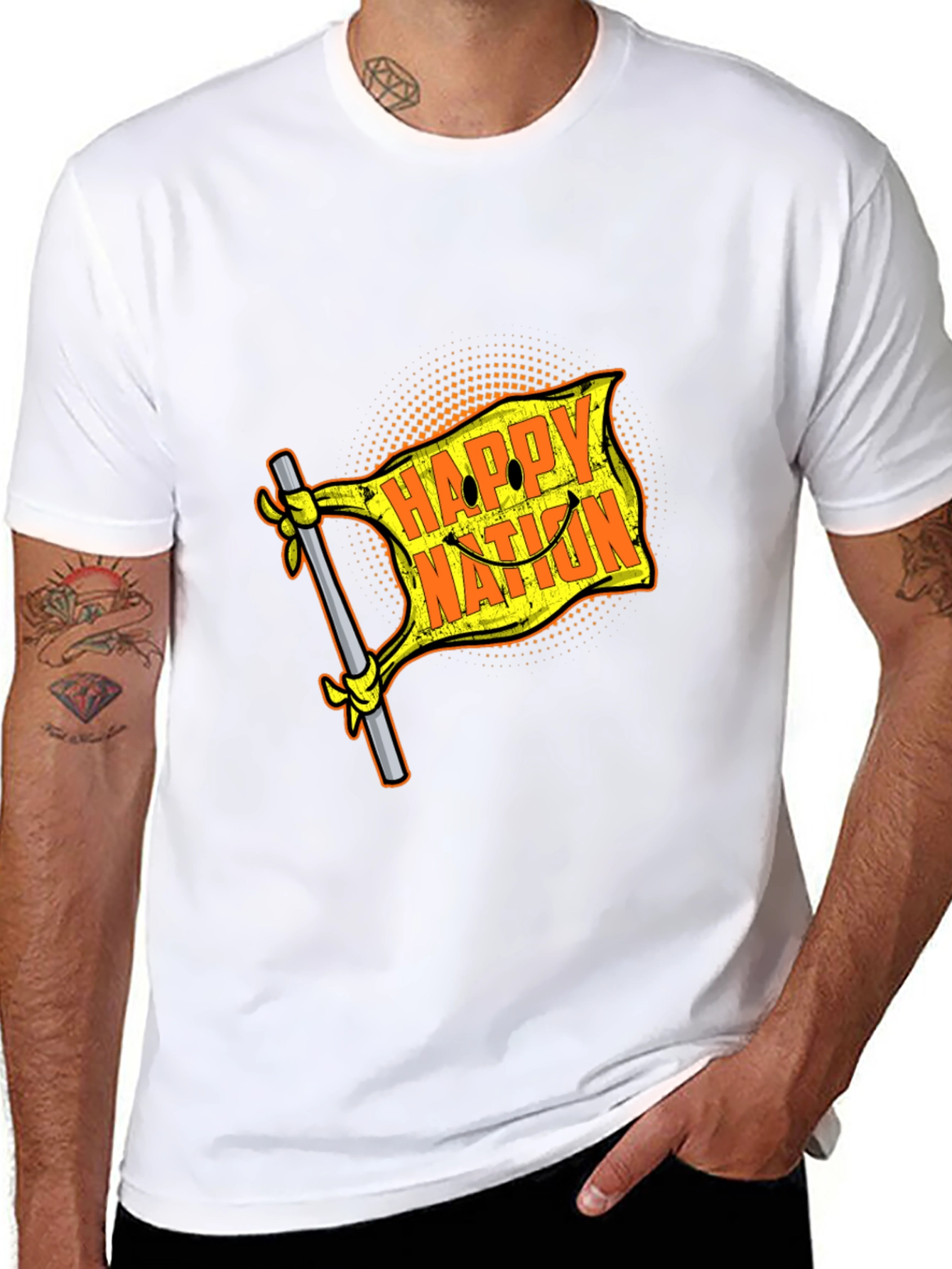 Happy Nation Graphic T-Shirt