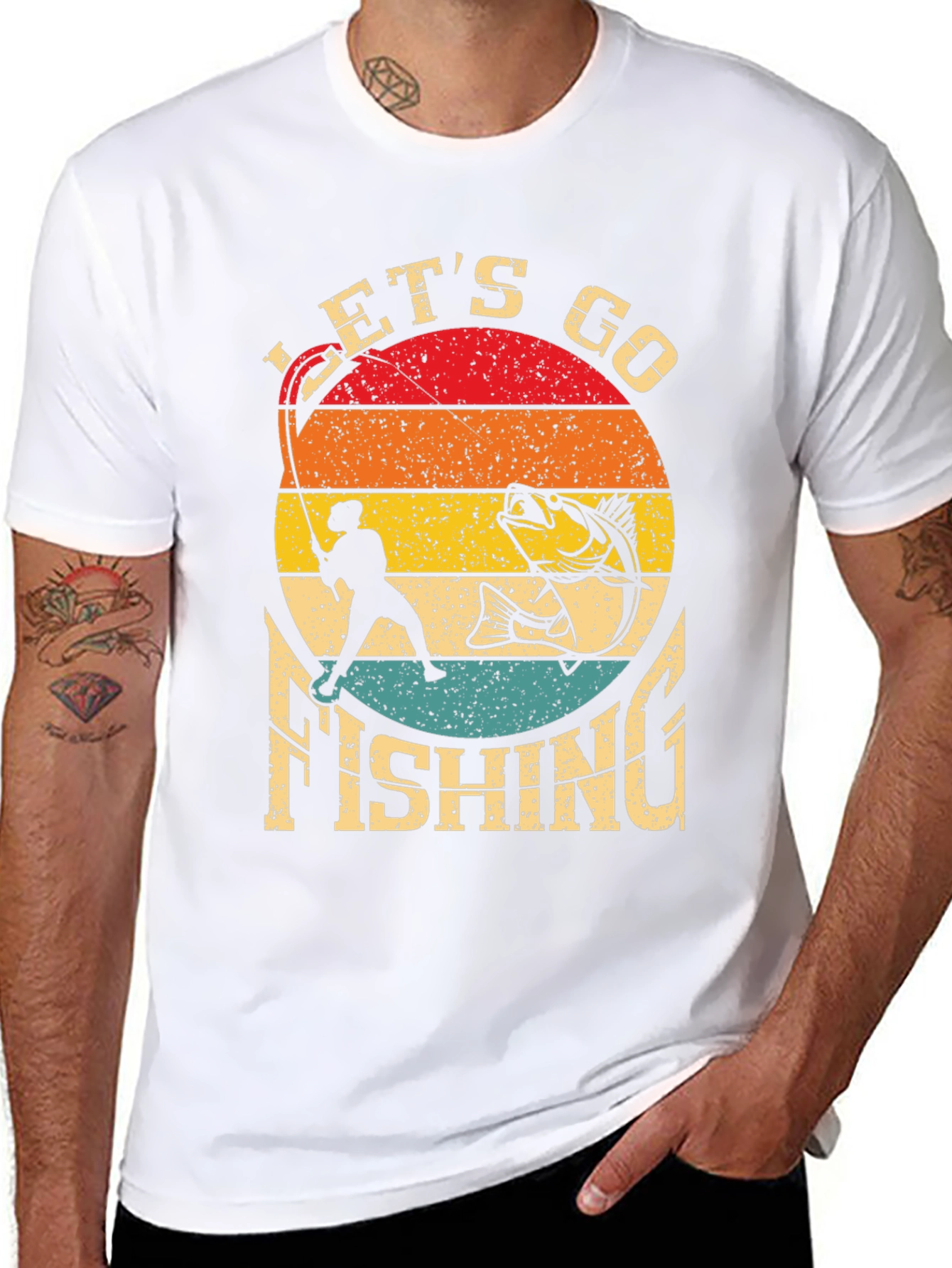 Lets Go Fishing Graphic Tee
