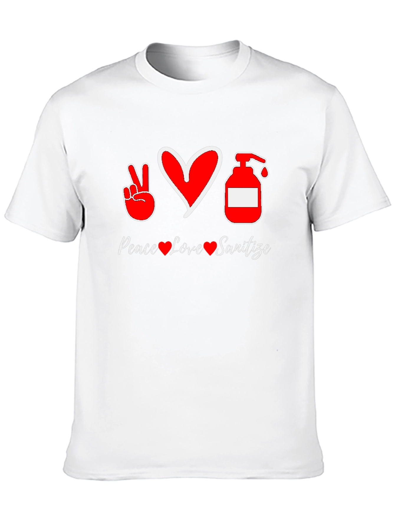 Peace Love Sanitize Graphic T-Shirt