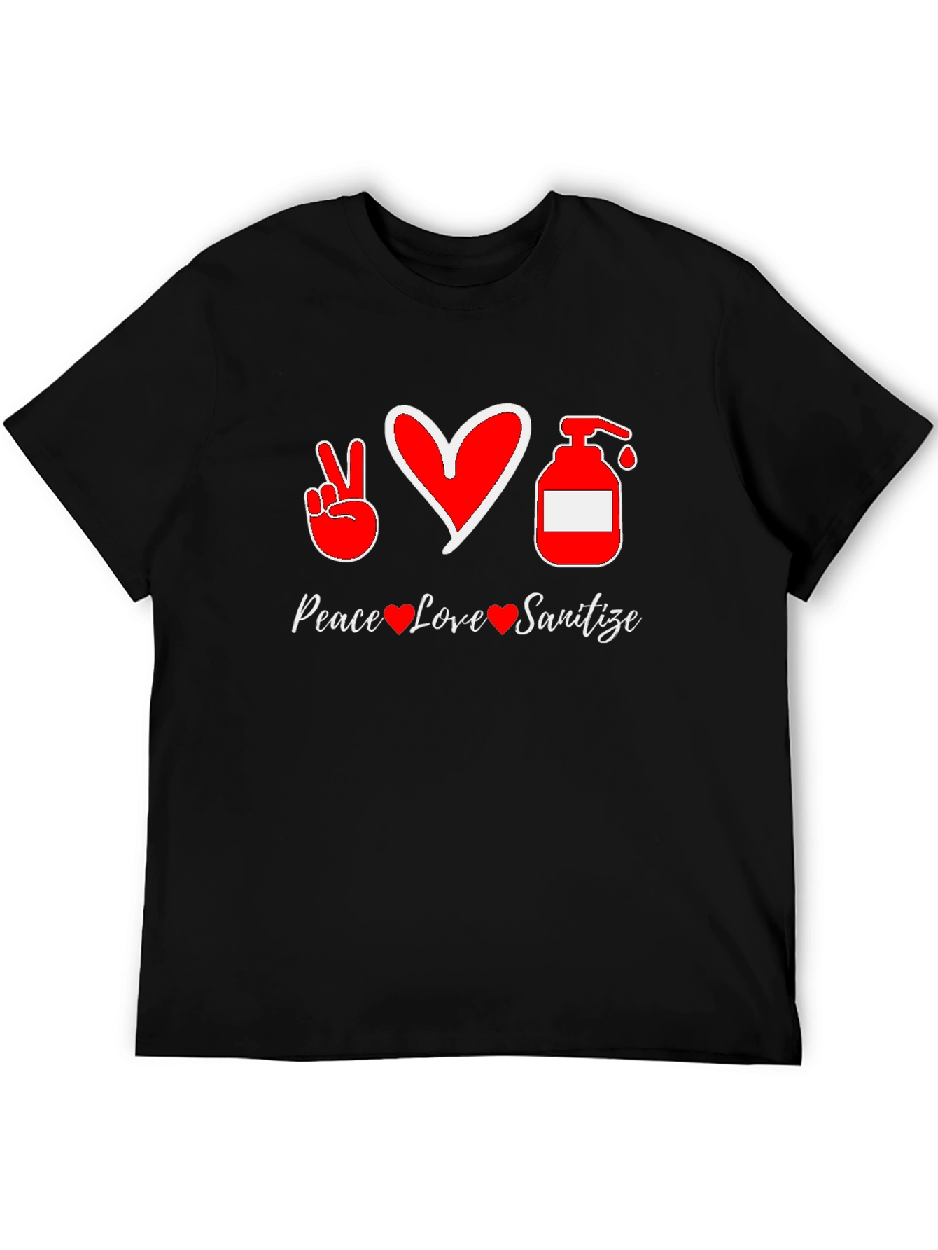 Peace Love Sanitize Graphic T-Shirt