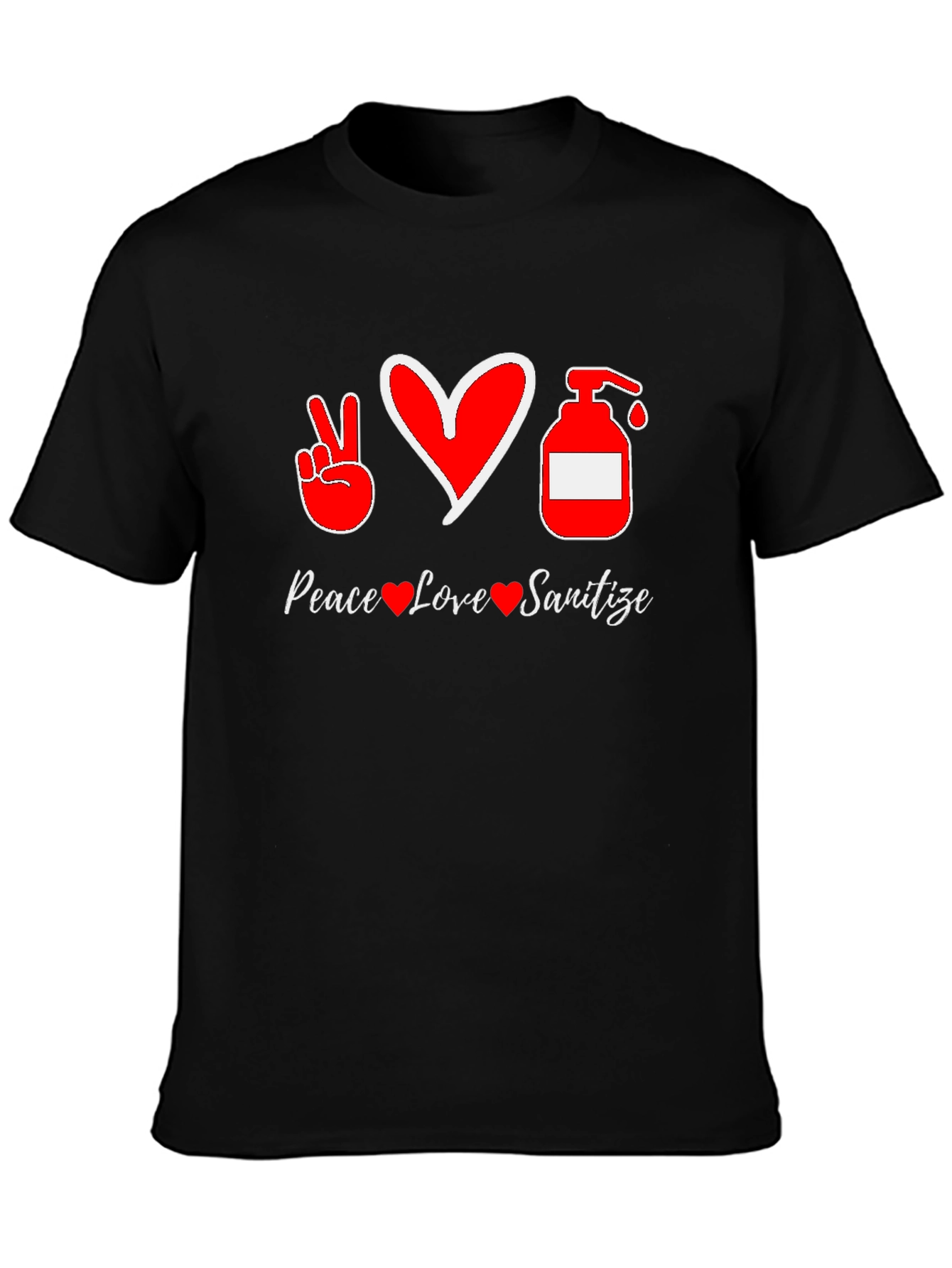 Peace Love Sanitize Graphic T-Shirt