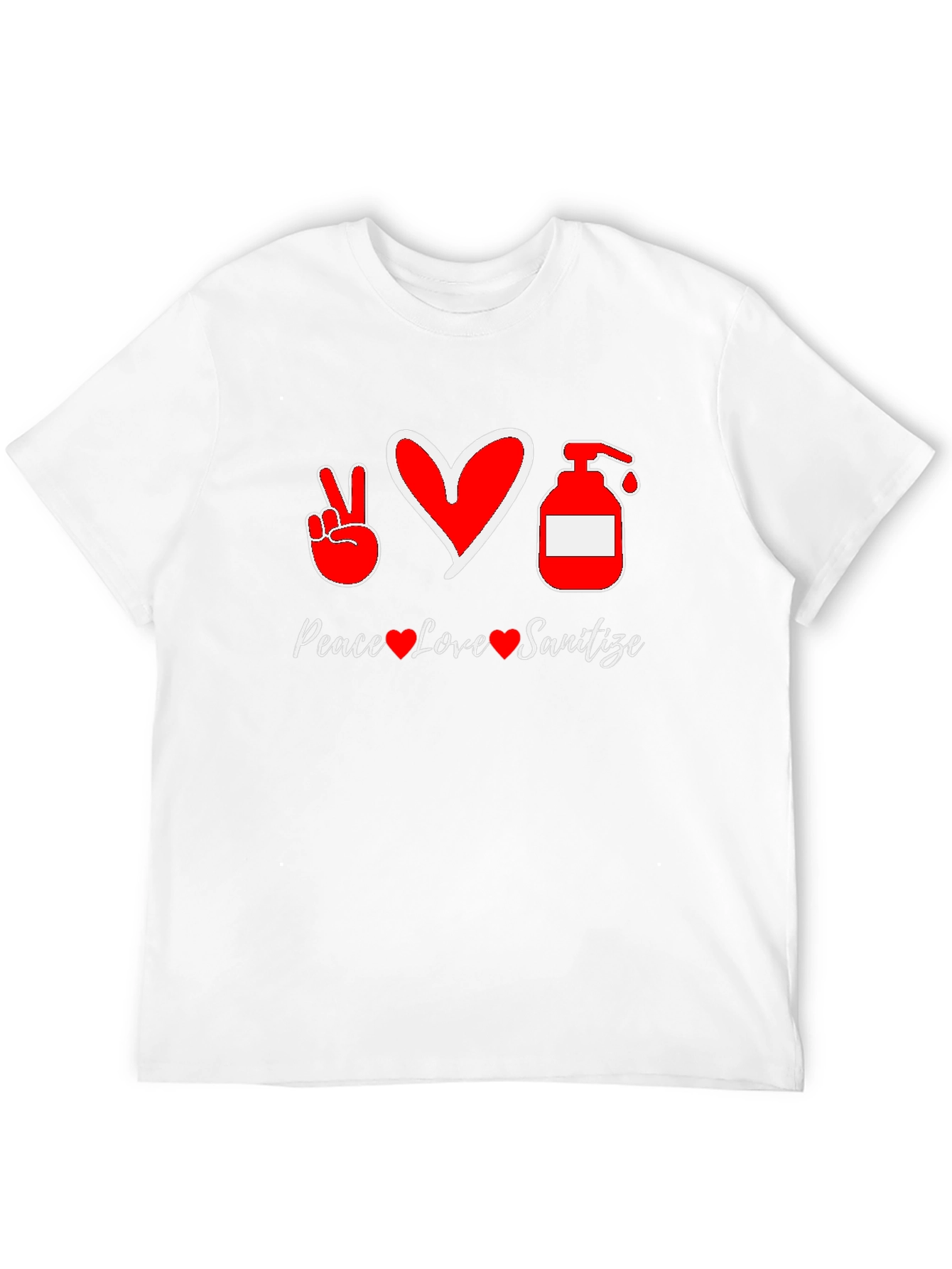 Peace Love Sanitize Graphic T-Shirt