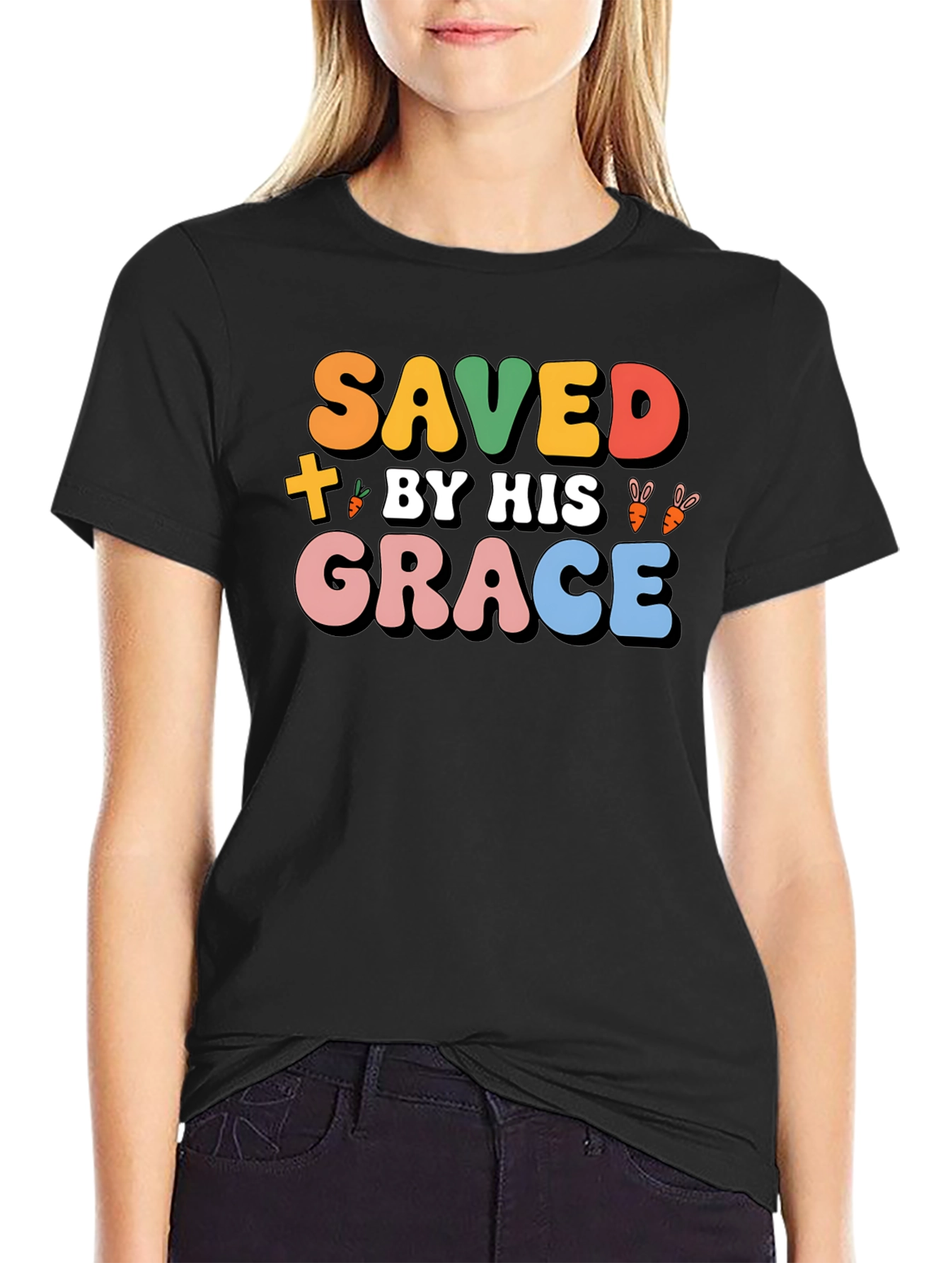 Saved By His Grace T-Shirt - Easter Gift
