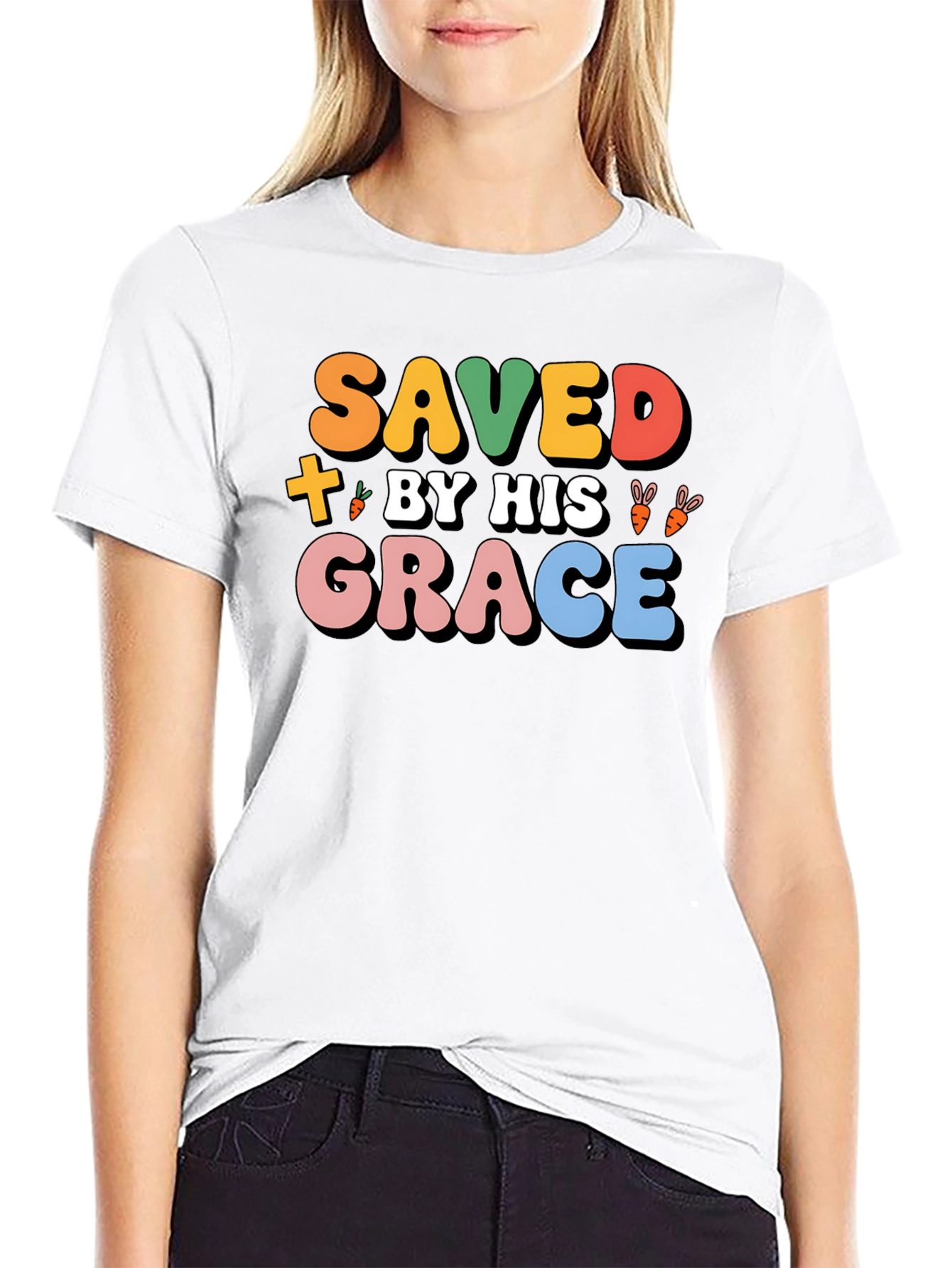Saved By His Grace T-Shirt - Easter Gift