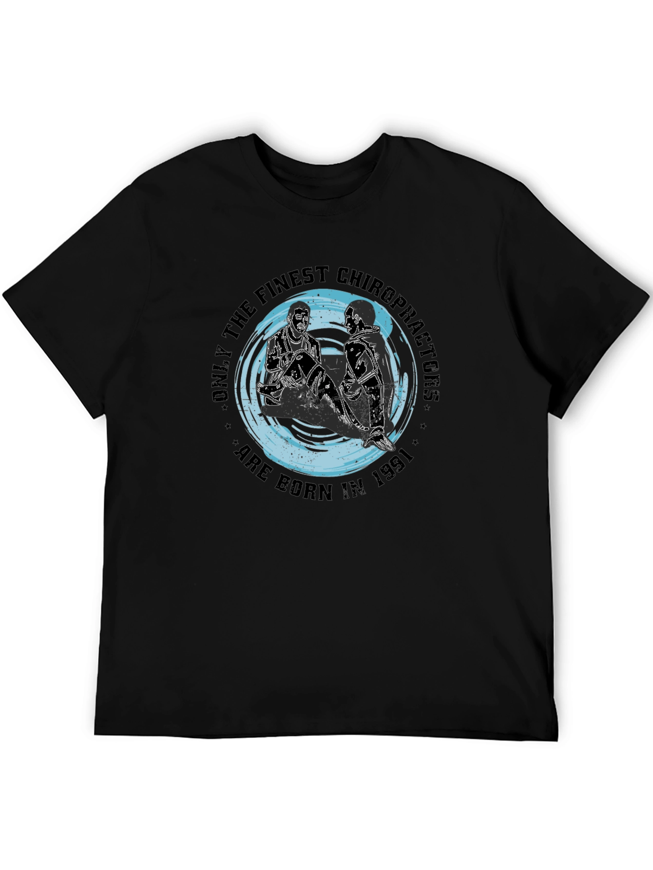Finest Chiropractor 1991 Black T-Shirt