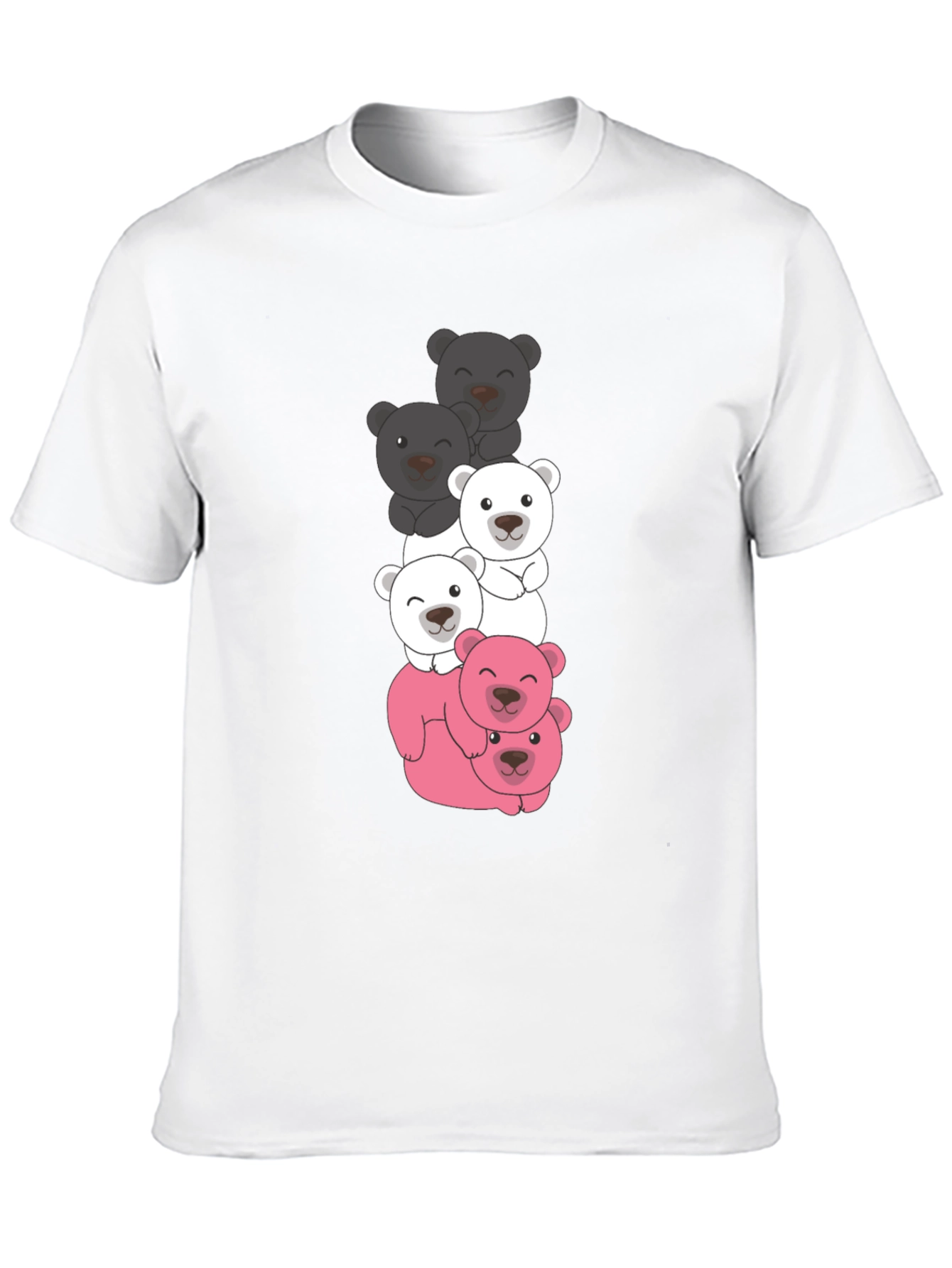 Stacked Bear T-Shirt - Cute & Fun Design
