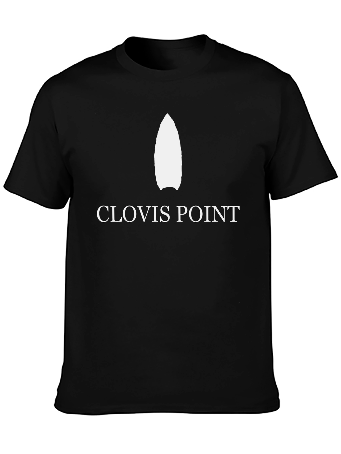 Clovis Point Graphic Tee - Black Cotton T-Shirt