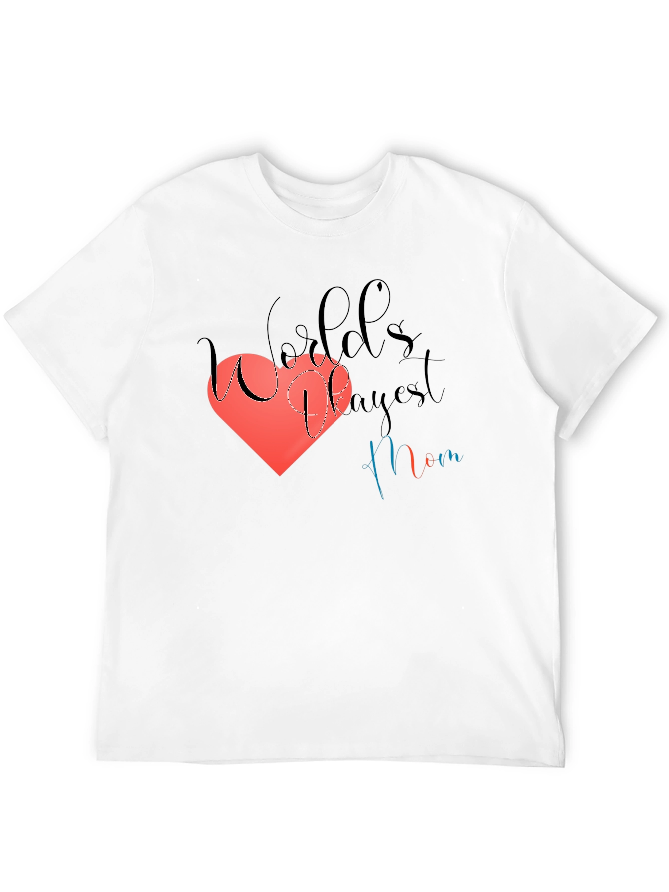 Worlds Okayest Mom Black T-Shirt