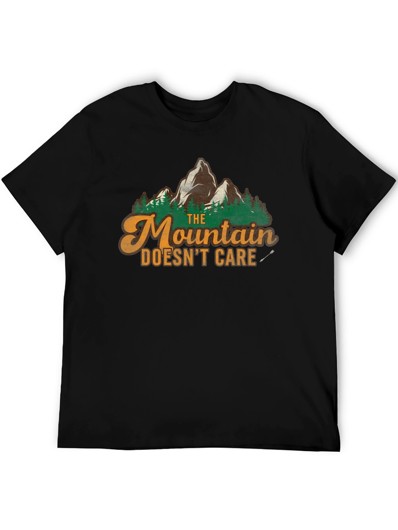 The Mountain Doesnt Care Graphic Tee